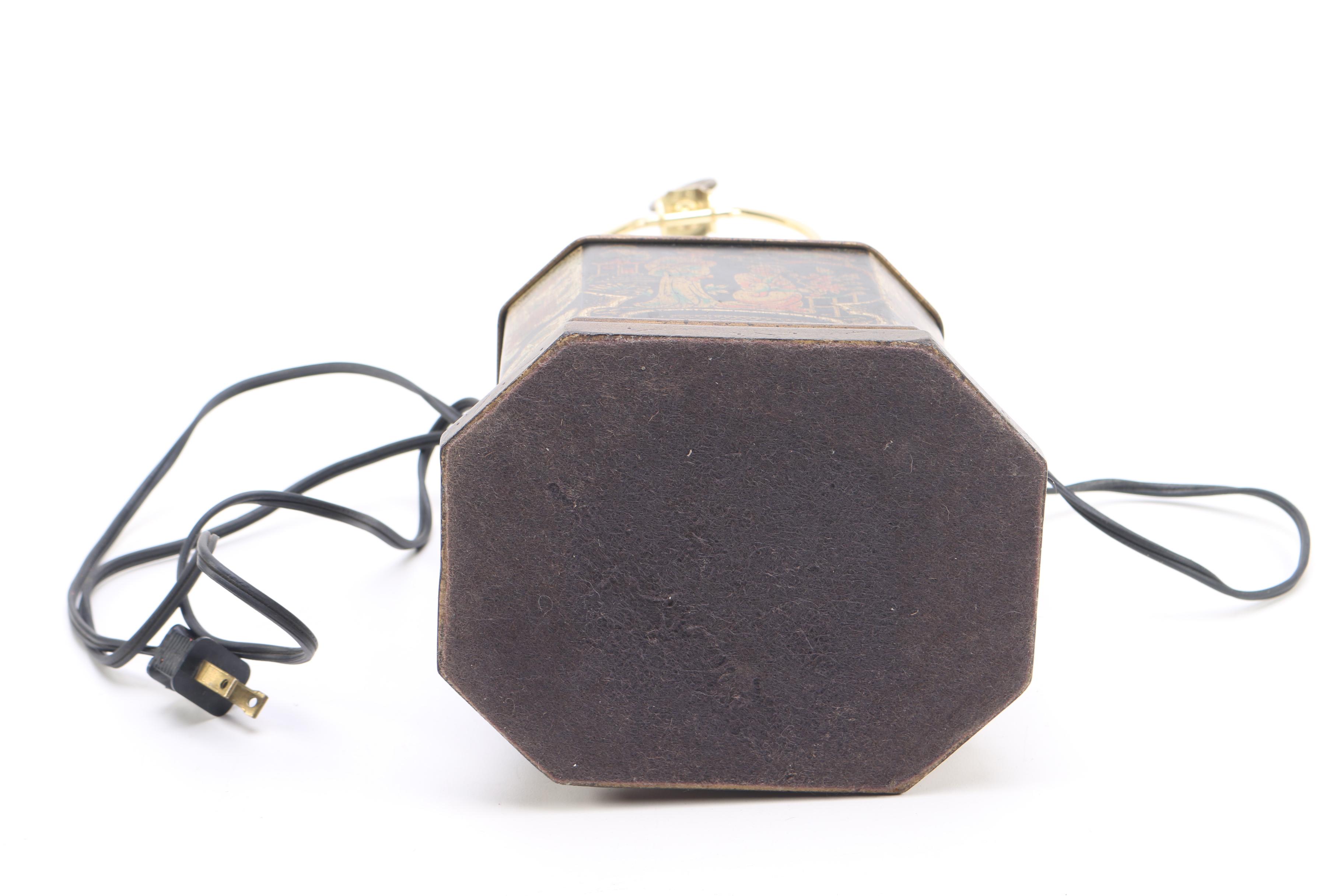 Wildwood Chinese Inspired Metal Box Table Lamp