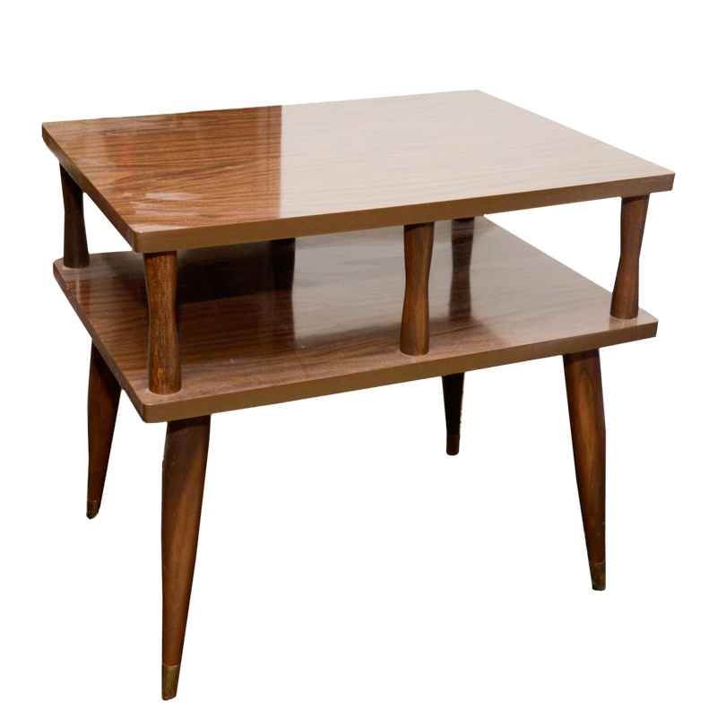 Pair of Mid Century Modern Birdcage End Tables