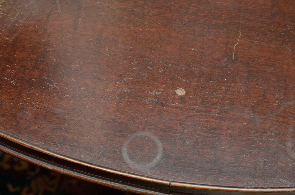 Phyfe Style Lyre Pedestal Side Table by Mersman