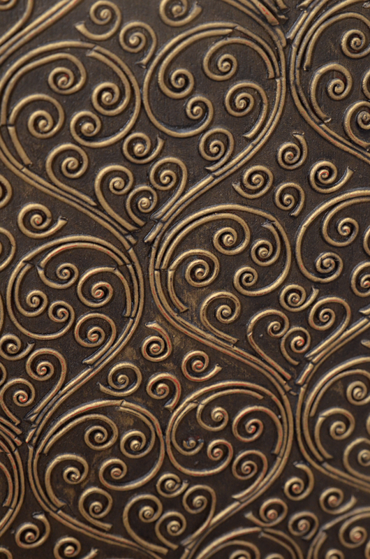 Gold Tone Surfaced Wooden Dresser