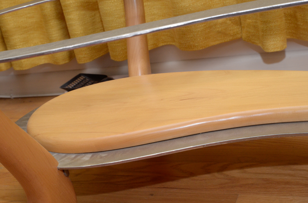 Contemporary Modernist Kidney Shaped Glass Coffee Table