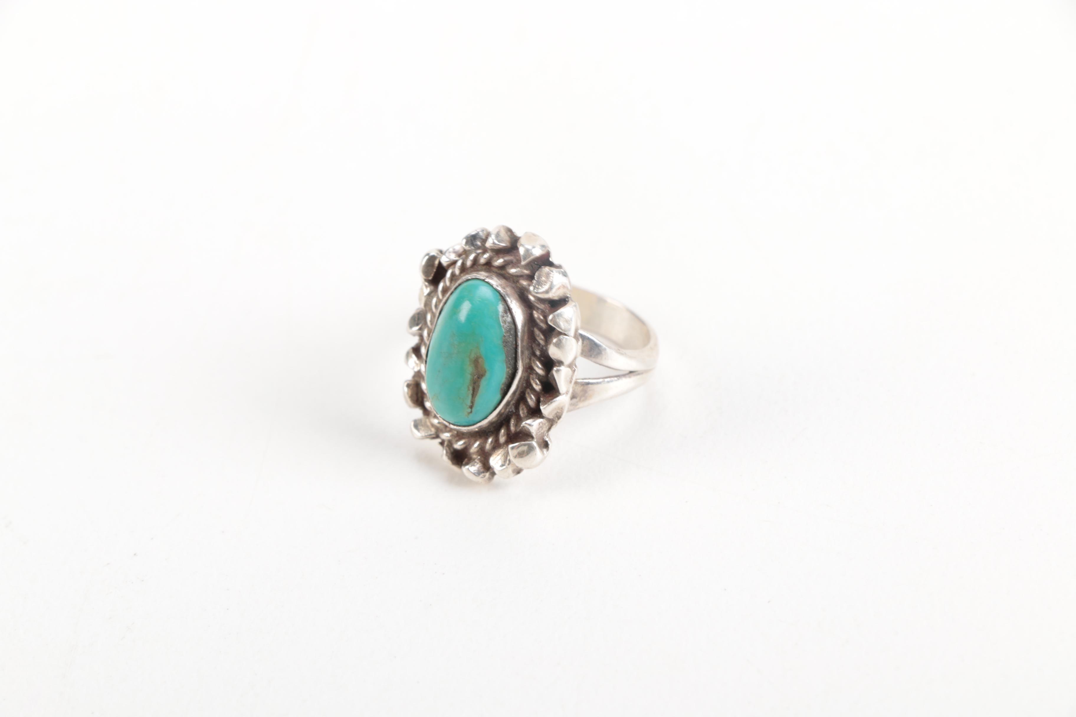 Southwestern Style Gemstone Rings Featuring Native American Silversmiths