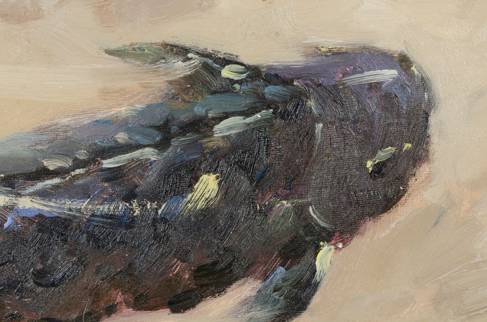 Johnny Gaston Oil Painting on Canvas of Koi Fish