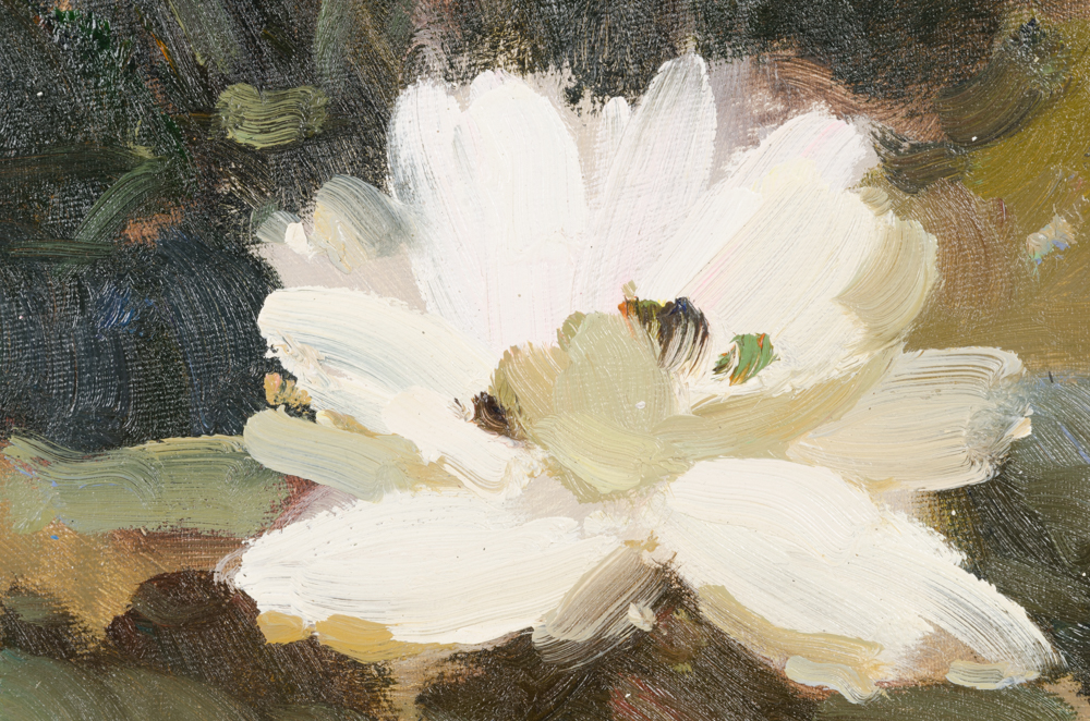 Johnny Gaston Oil Painting on Canvas of Koi Fish