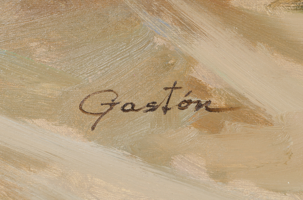 Johnny Gaston Oil Painting on Canvas of Koi Fish