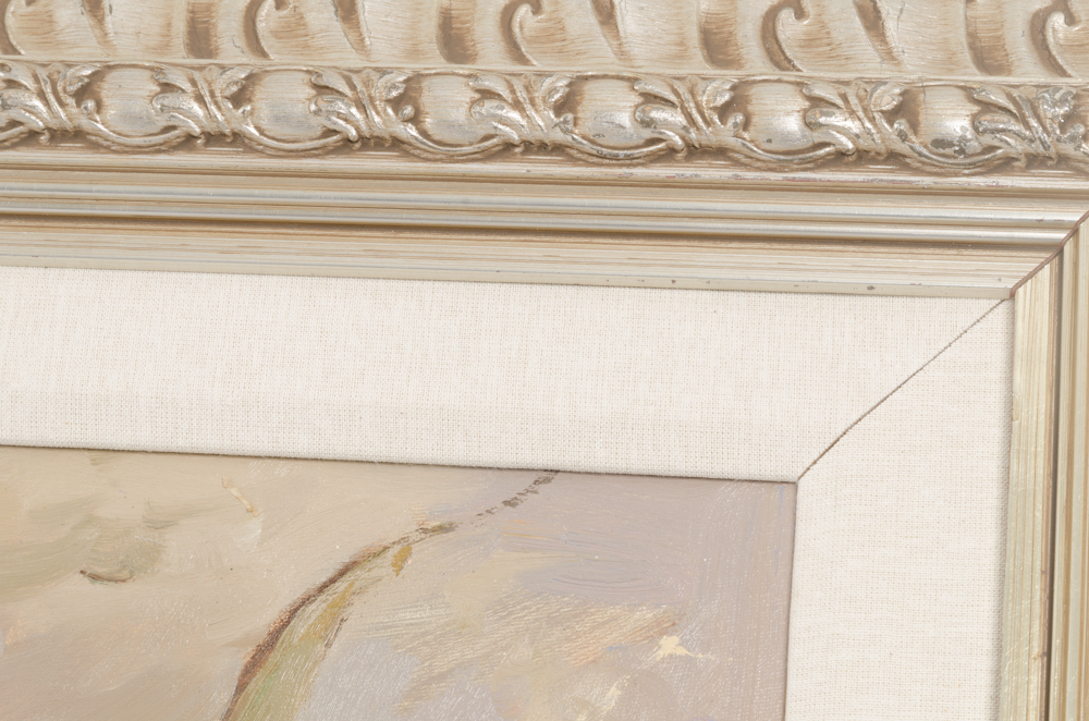 Johnny Gaston Oil Painting on Canvas of Koi Fish