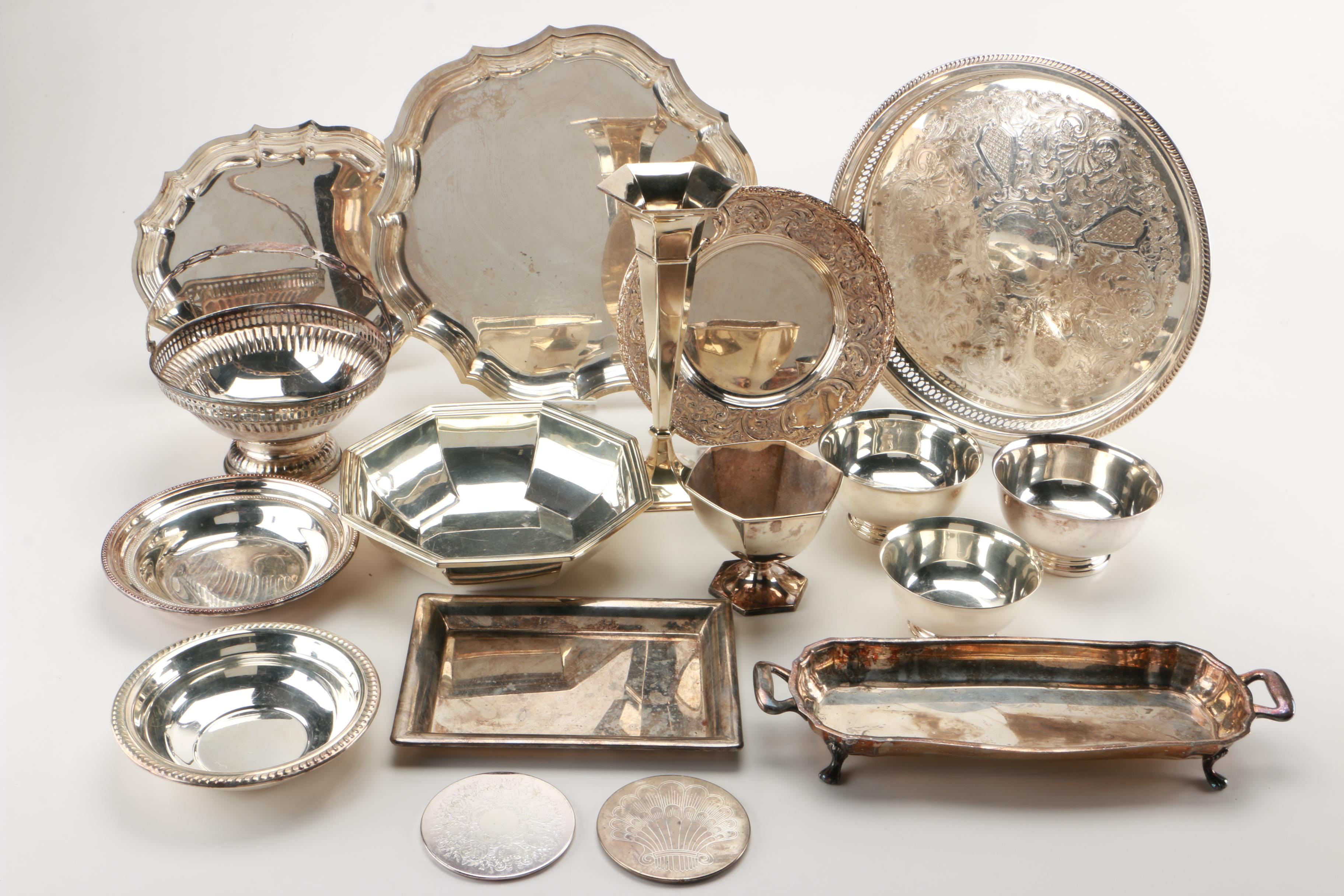 Silver Plate Tableware Featuring International Silver