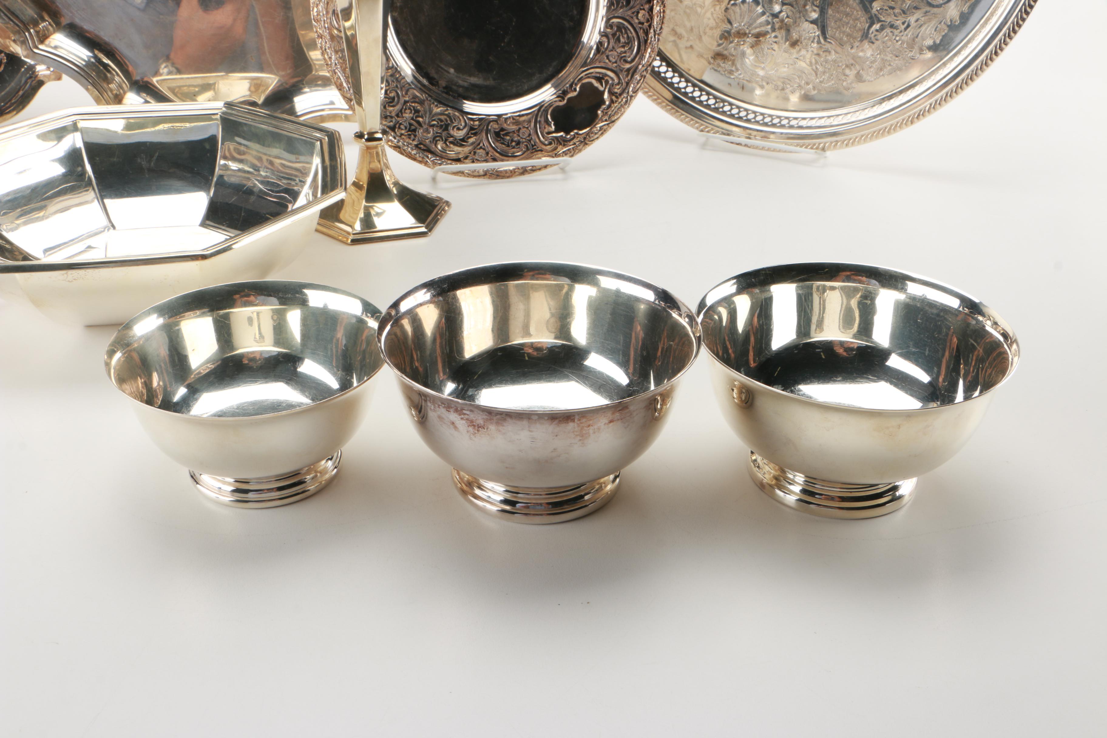 Silver Plate Tableware Featuring International Silver