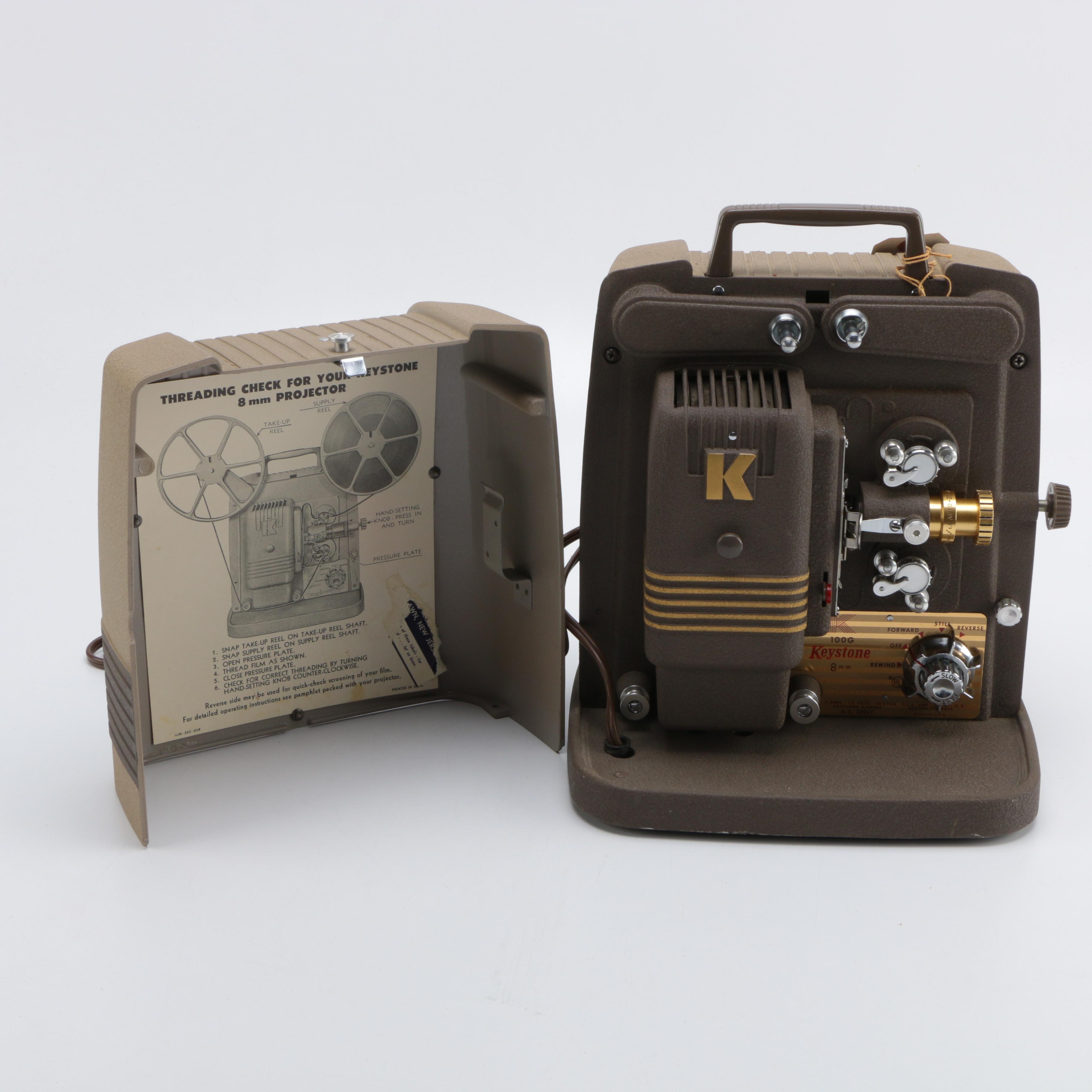 1960s Keystone Portable 8mm Movie Projector