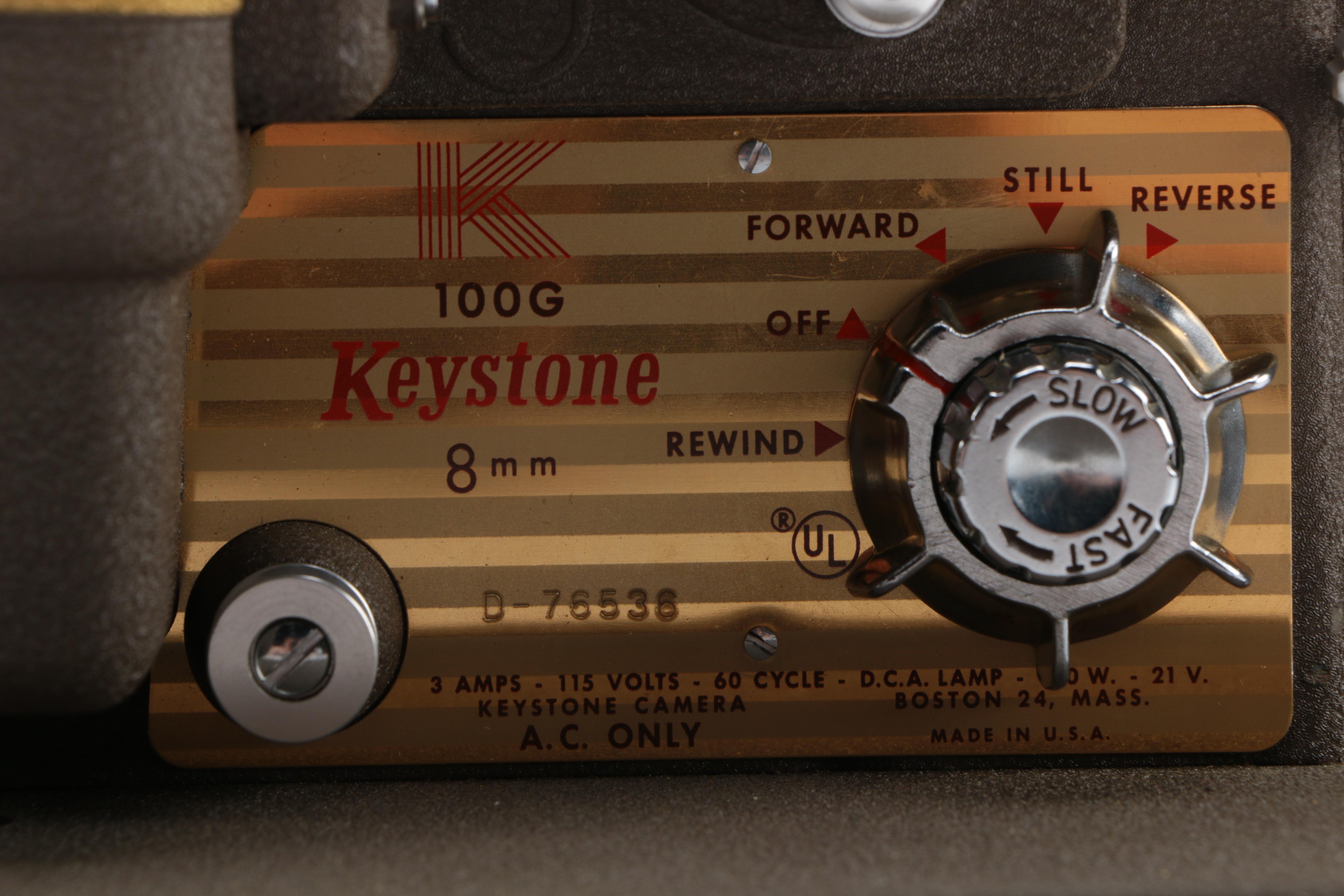 1960s Keystone Portable 8mm Movie Projector