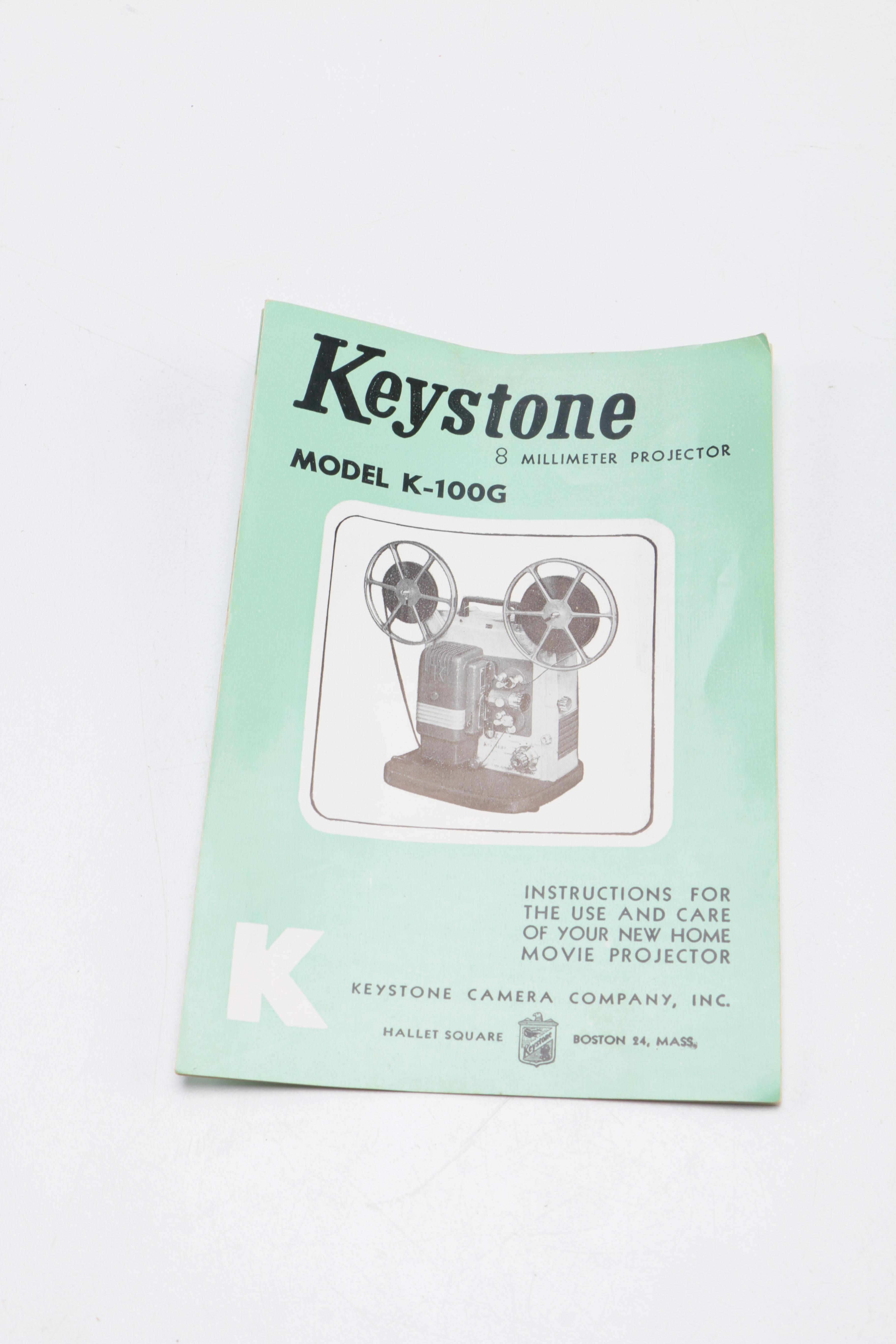1960s Keystone Portable 8mm Movie Projector