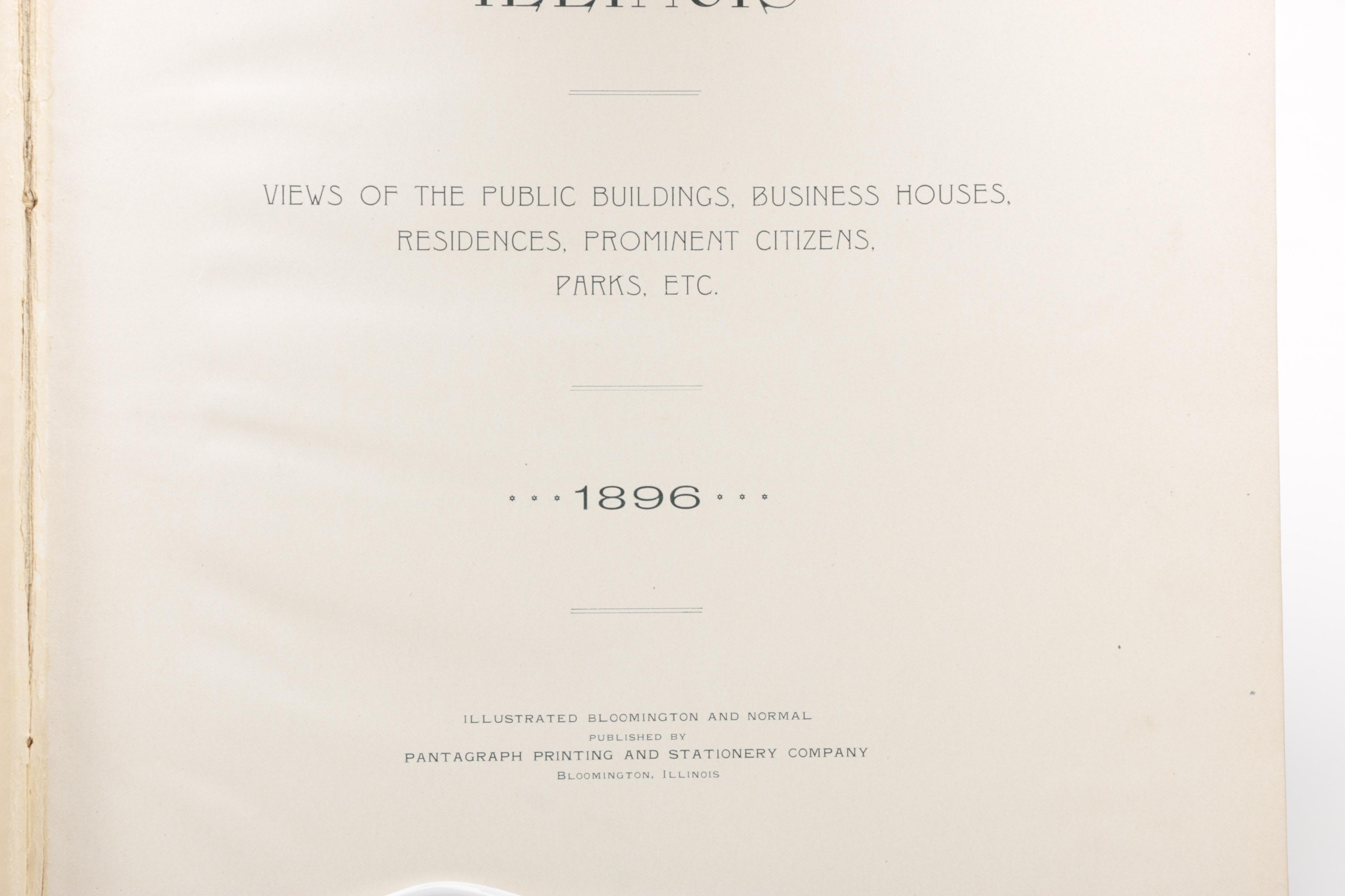1896 "Illustrated Bloomington and Normal"