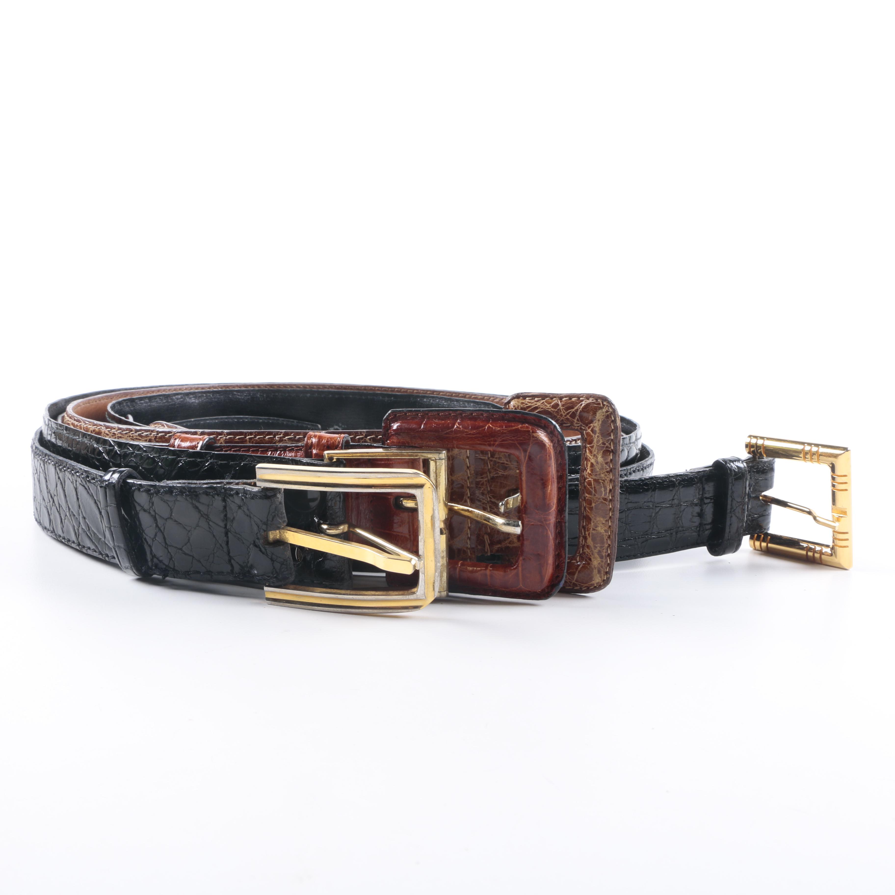 Designer Crocodile Belts