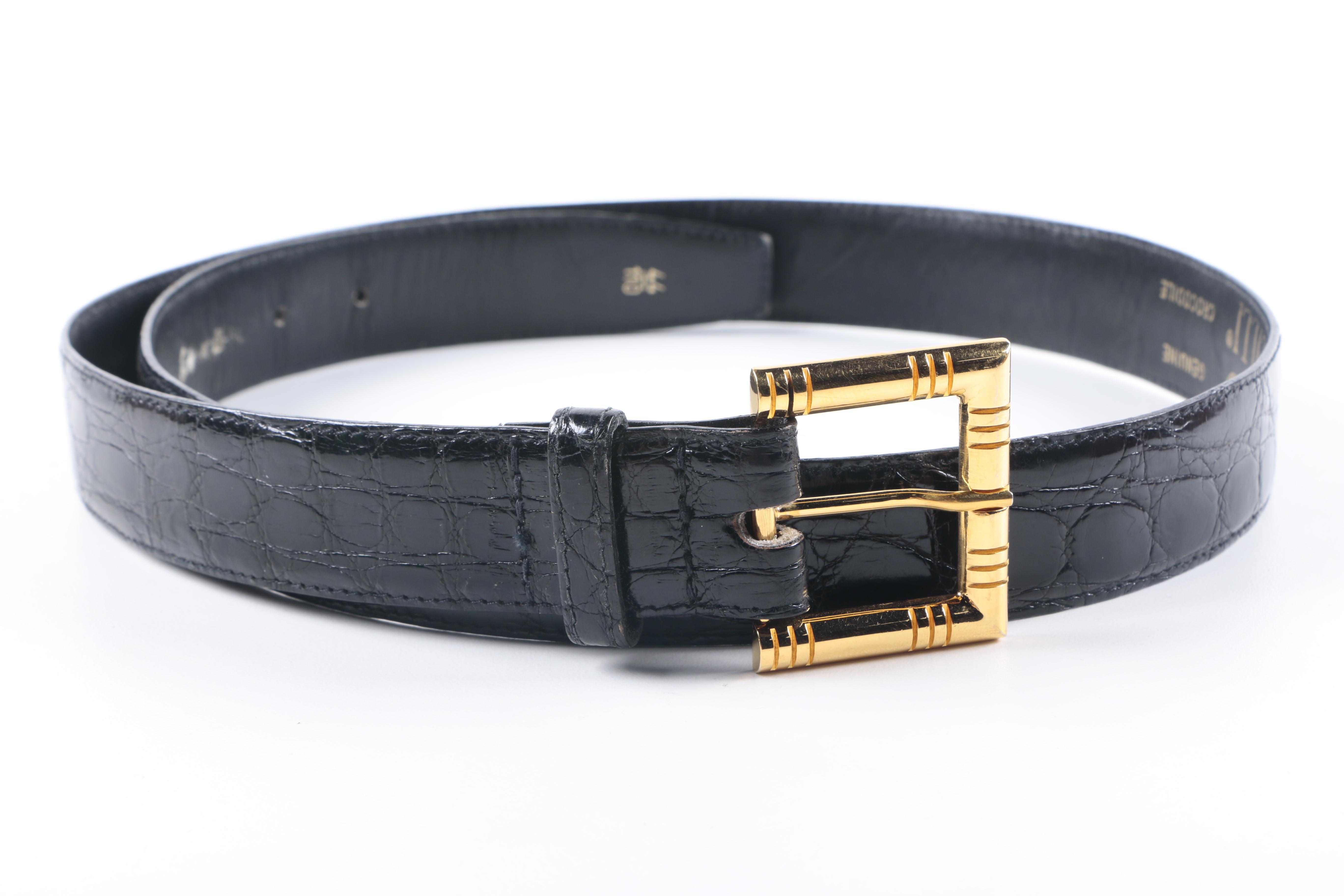 Designer Crocodile Belts