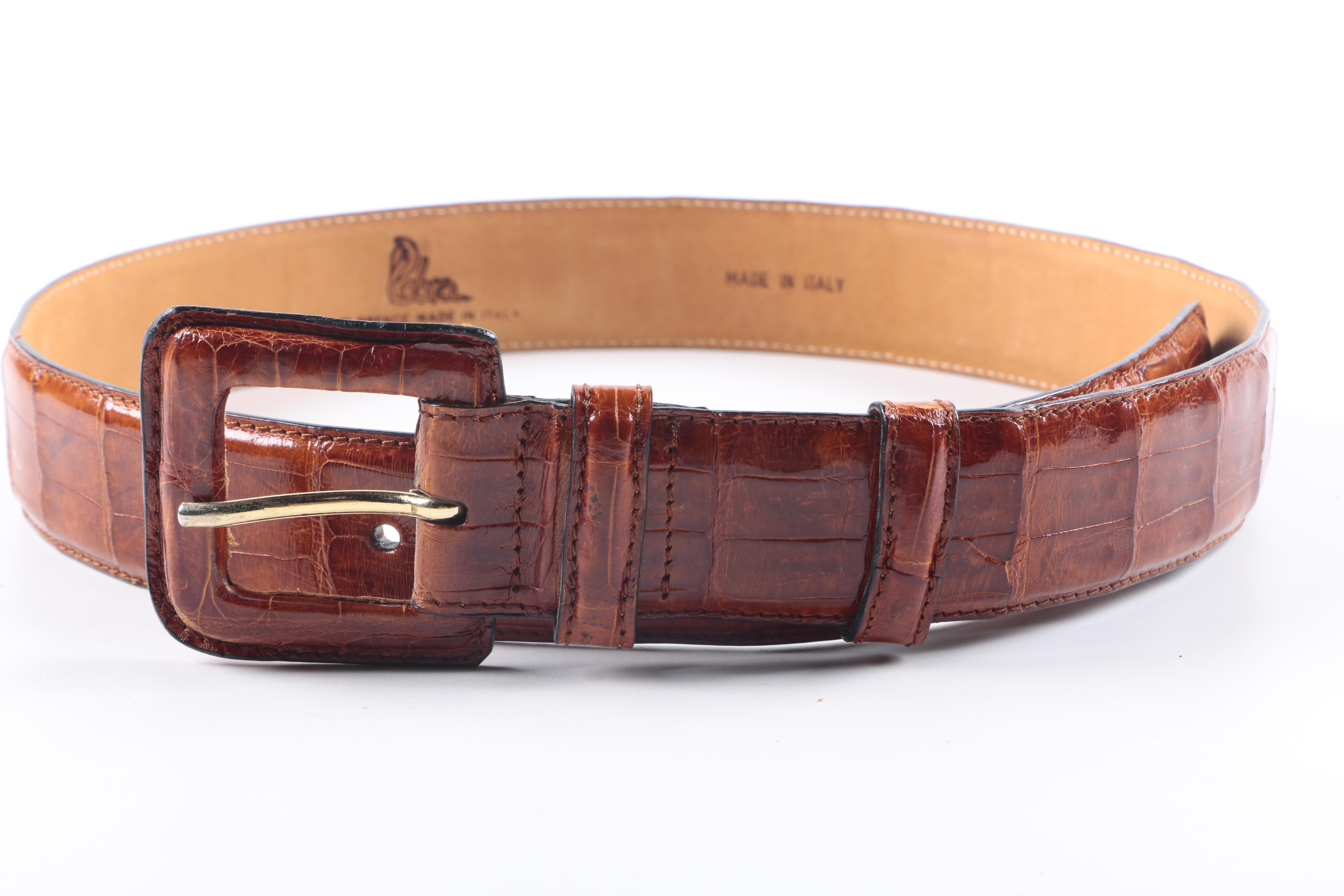 Designer Crocodile Belts