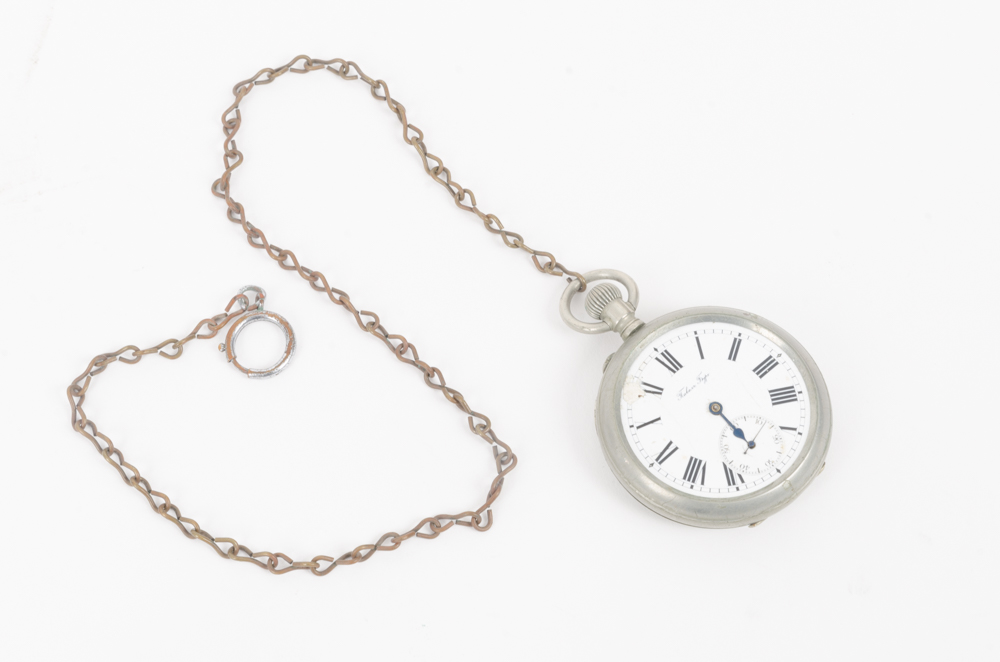 Taber Type Pocket Watch and Keufel & Esser Co. Compass and Mini Compass