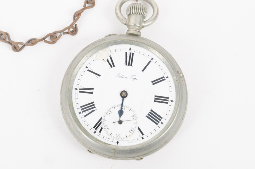 Taber Type Pocket Watch and Keufel & Esser Co. Compass and Mini Compass