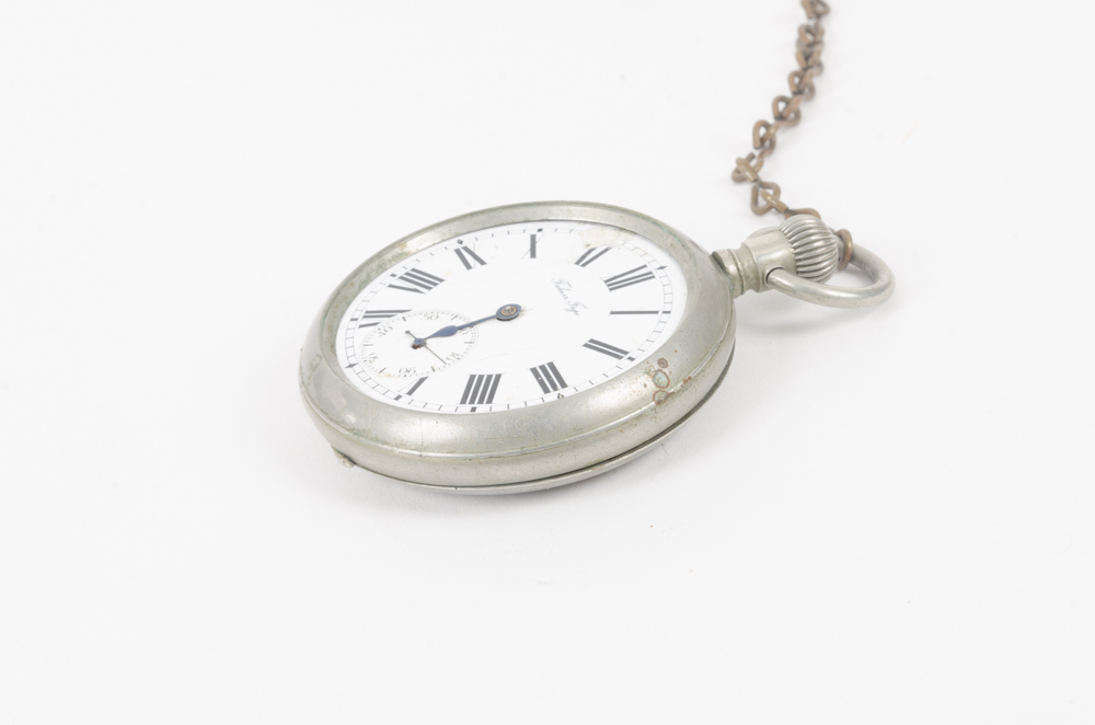 Taber Type Pocket Watch and Keufel & Esser Co. Compass and Mini Compass