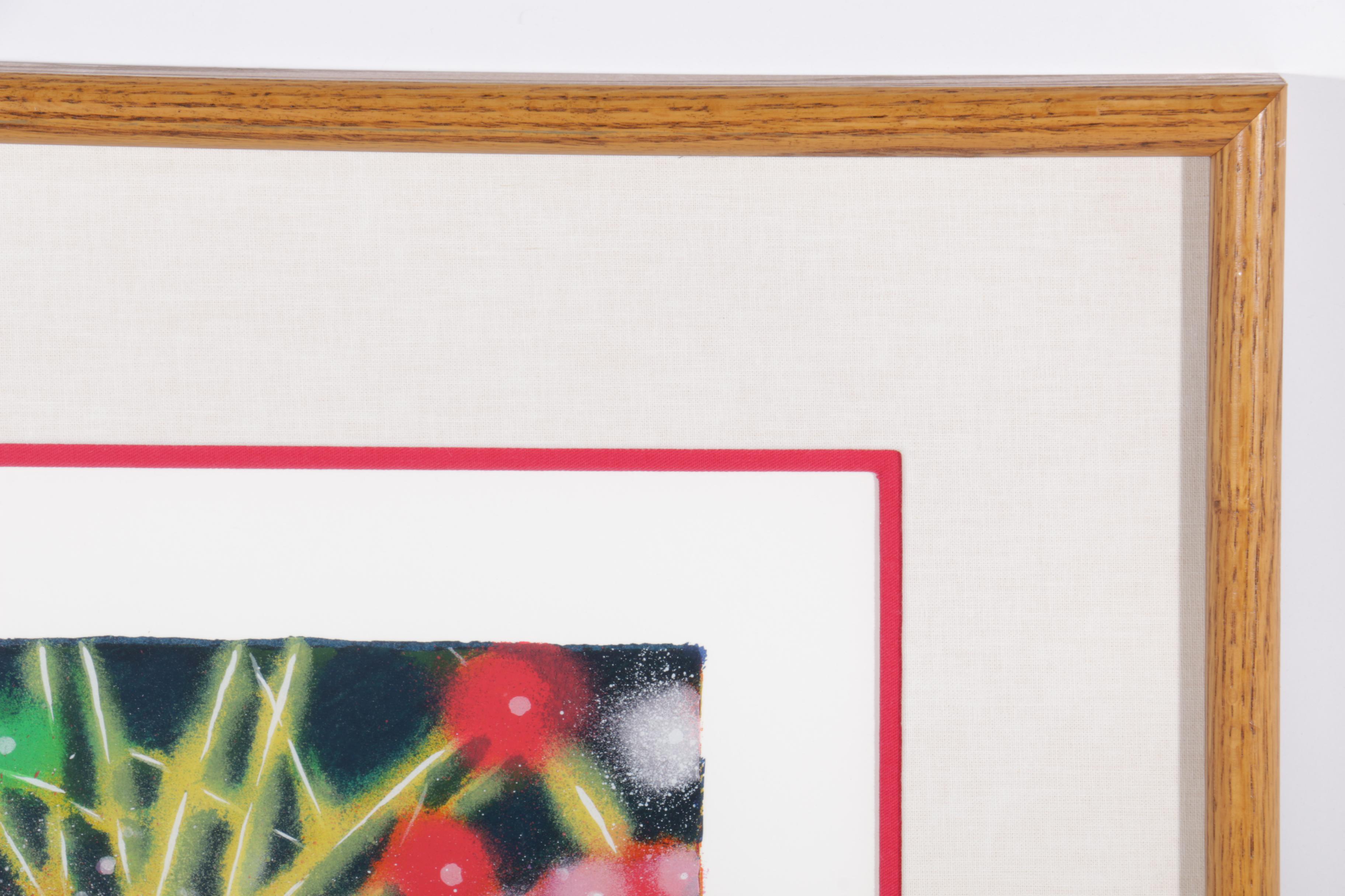 James Talmadge 1993 Limited Edition Serigraph "Opening Night at the Carnival"