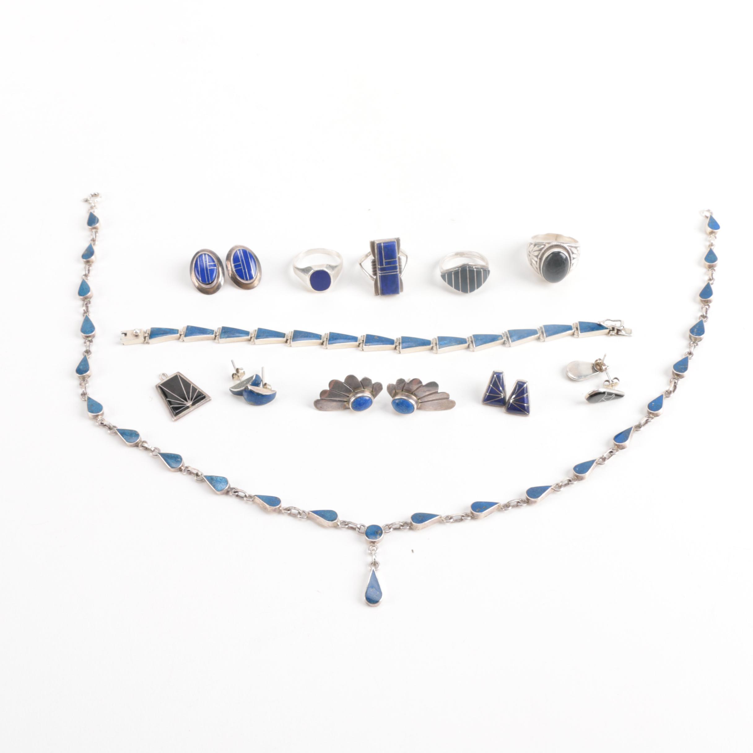 Southwestern Style Sterling Silver Gemstone Jewelry