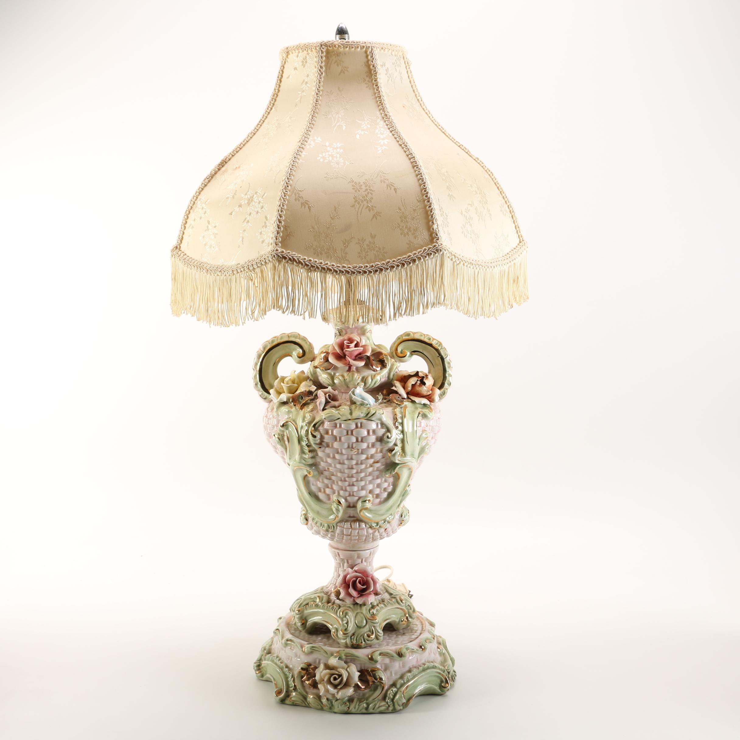 Capodimonte Style Table Lamp