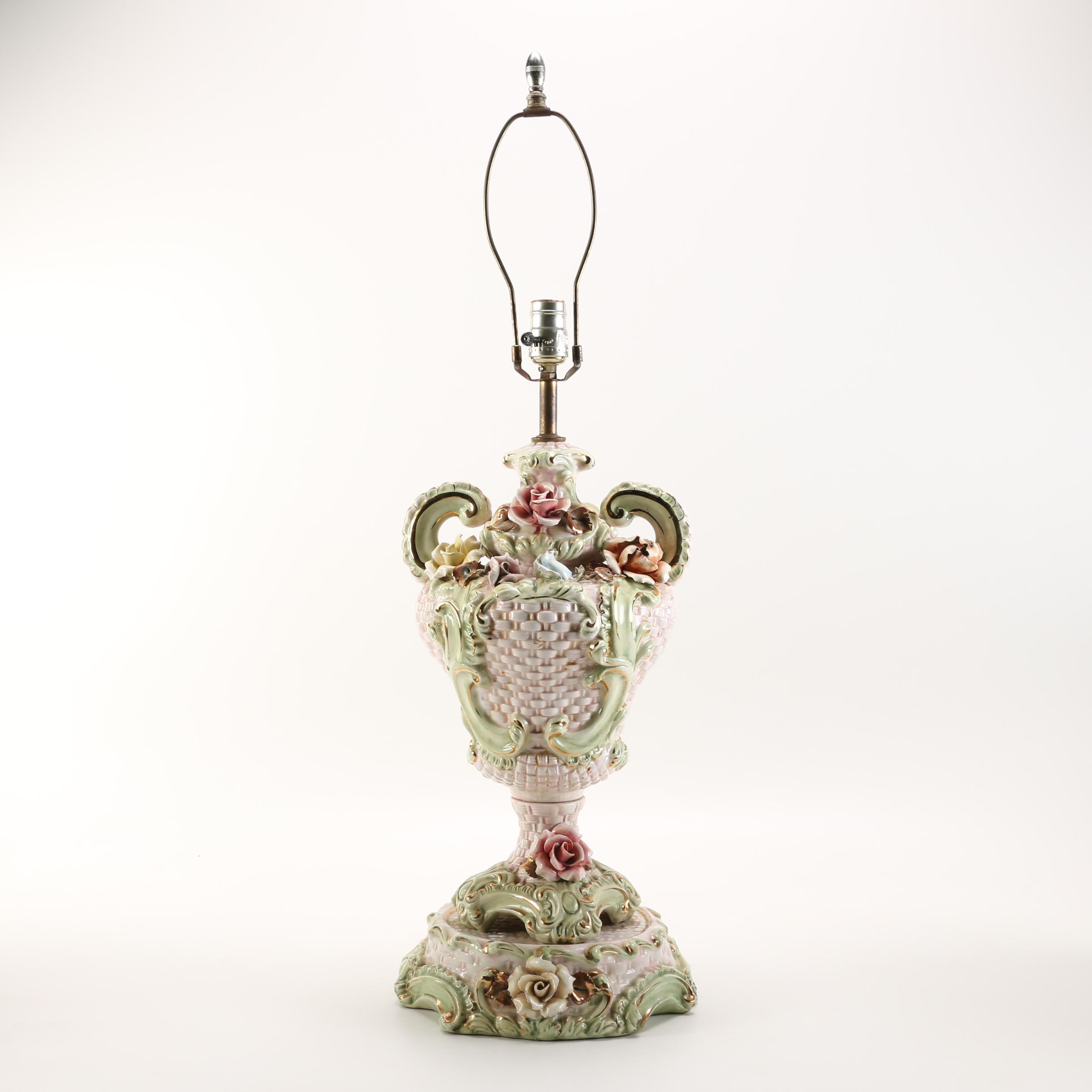 Capodimonte Style Table Lamp