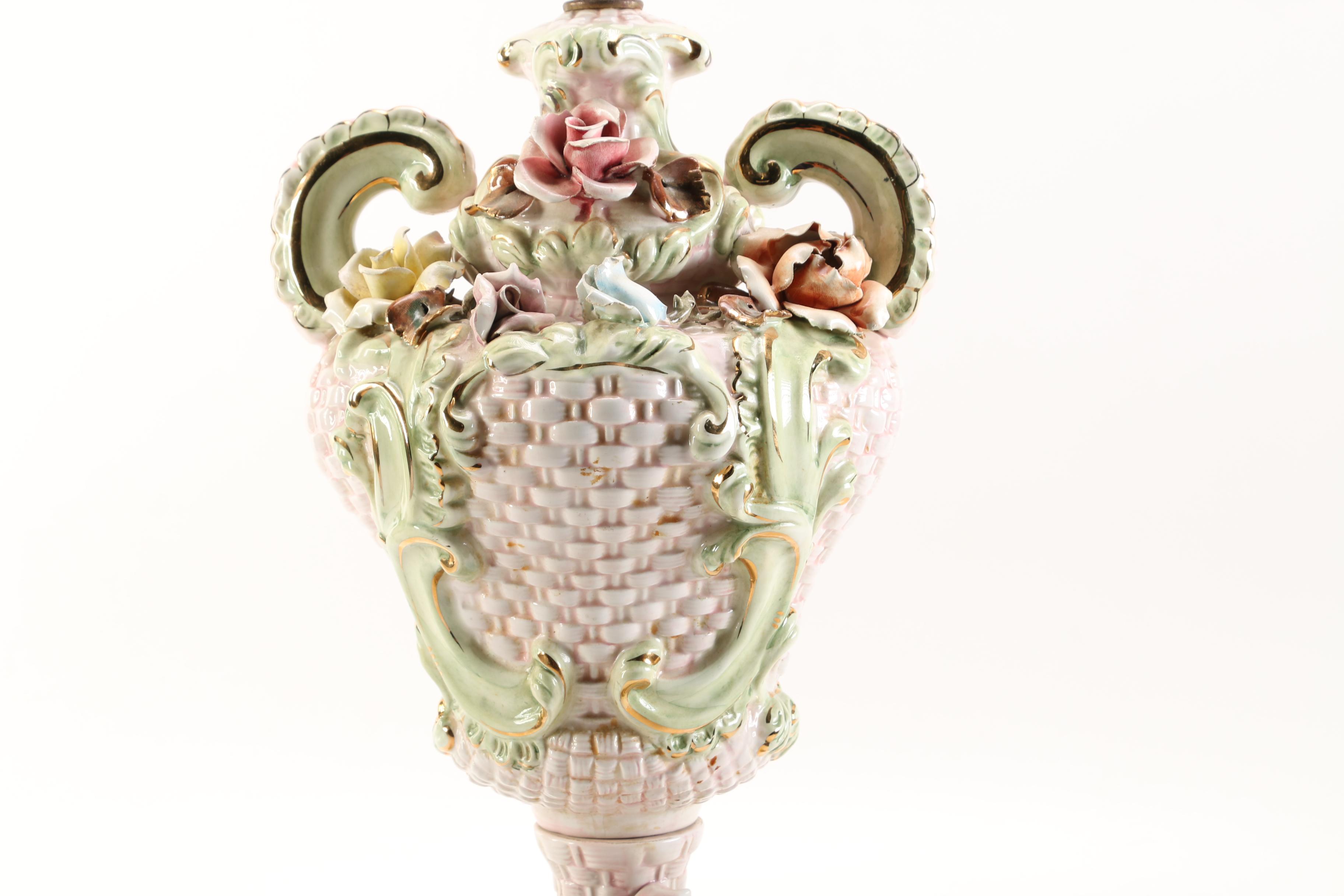 Capodimonte Style Table Lamp
