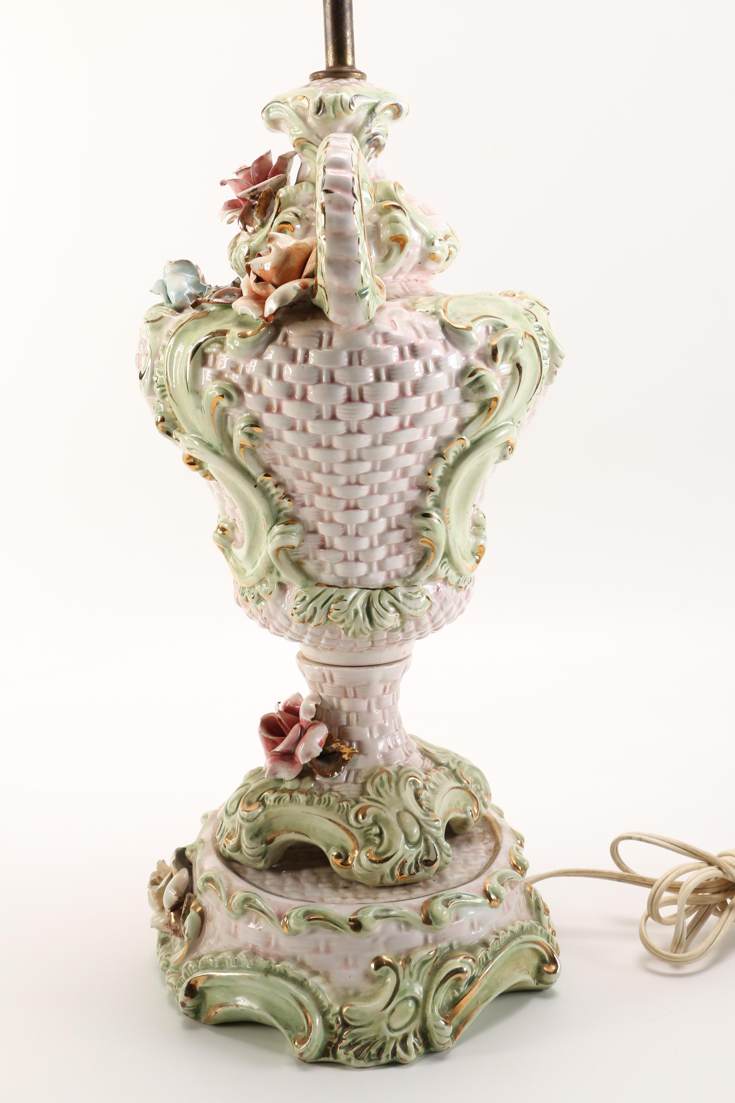 Capodimonte Style Table Lamp