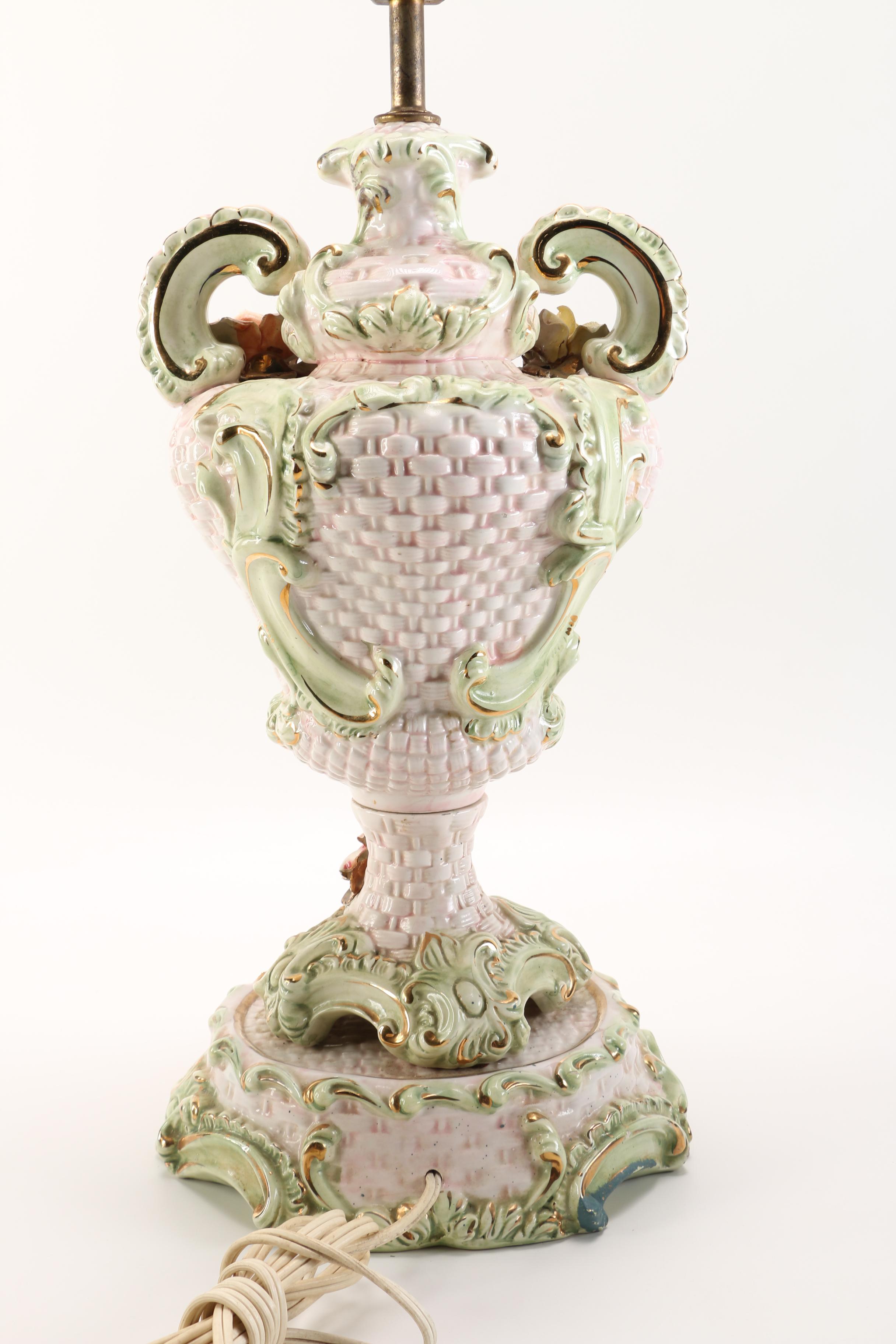 Capodimonte Style Table Lamp