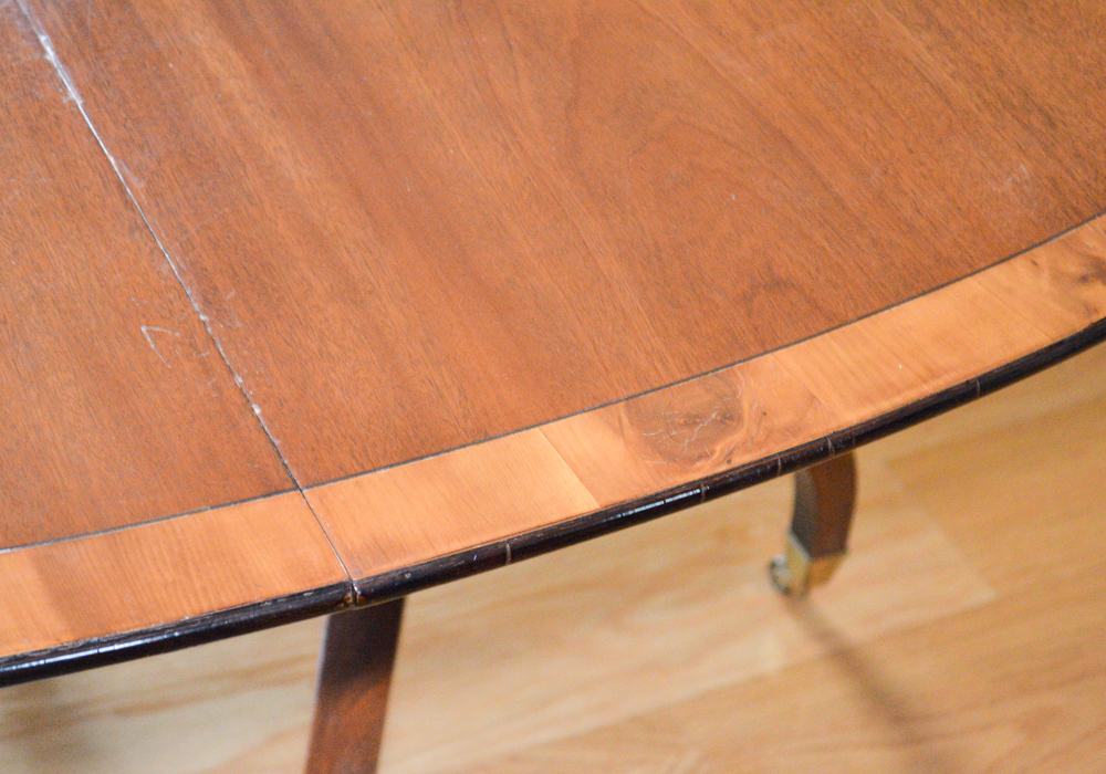 Vintage Sheraton Inspired Dining Table With Leaf Inserts