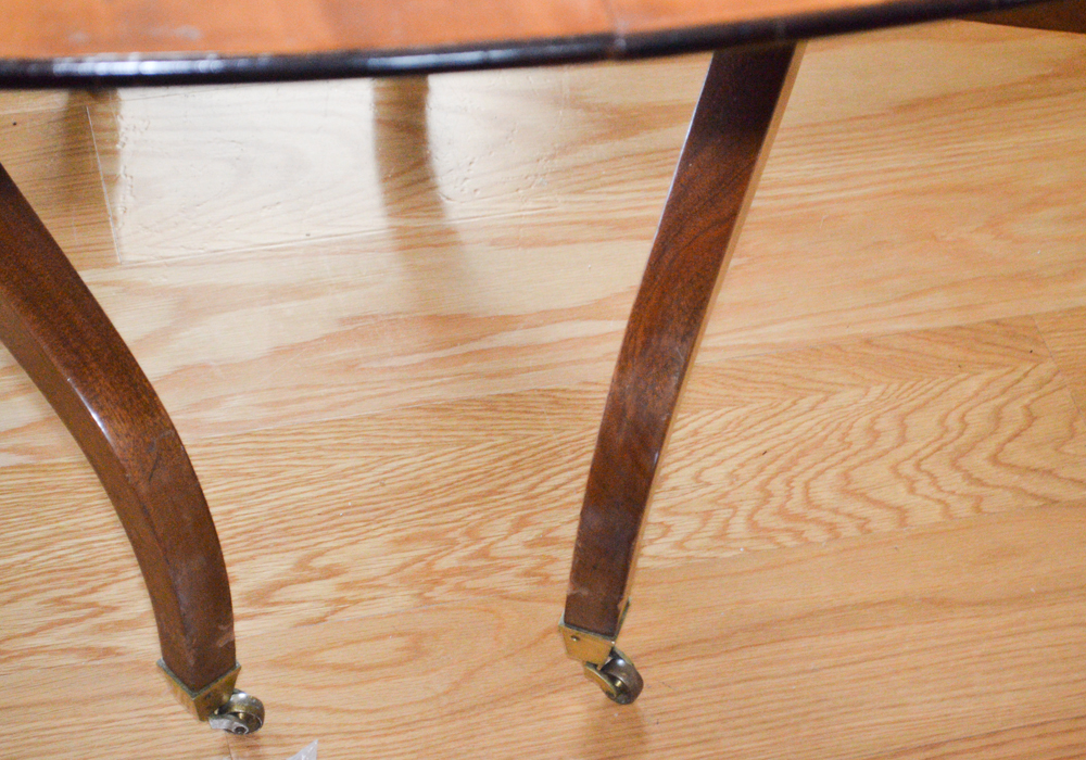 Vintage Sheraton Inspired Dining Table With Leaf Inserts