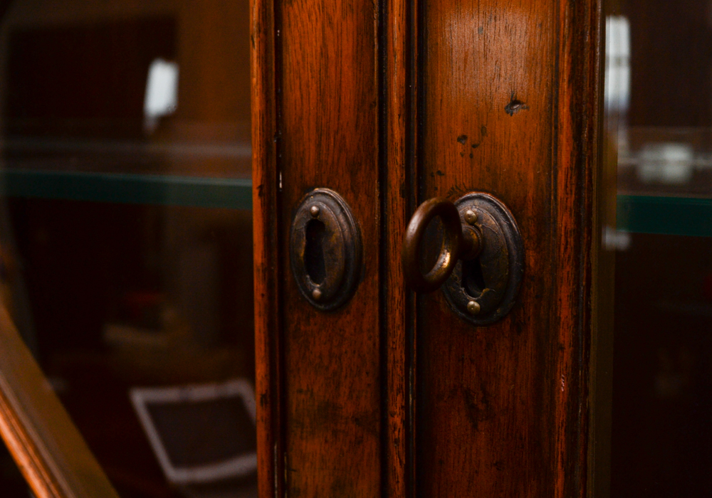 Baker Mahogany Secretary with Bookcase