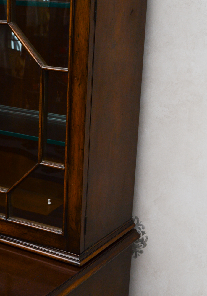 Baker Mahogany Secretary with Bookcase