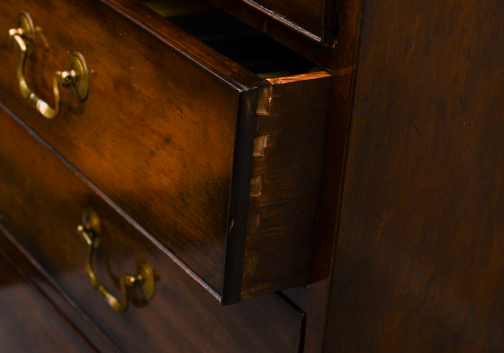 Baker Mahogany Secretary with Bookcase