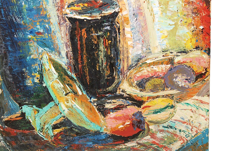 Jack Elors Oil Still Life Painting