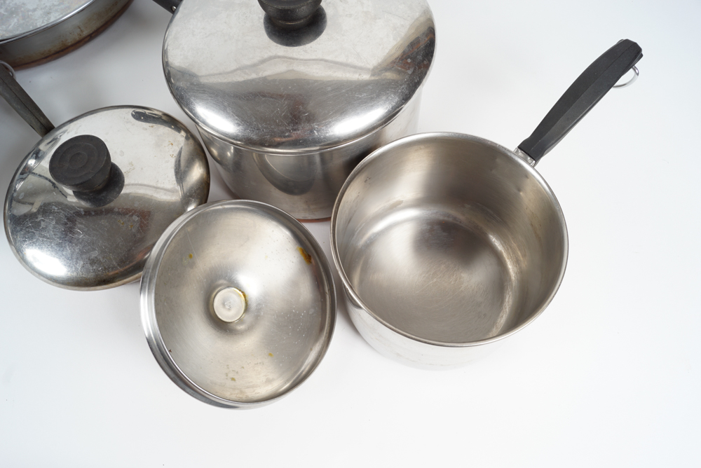 Collection of Revere Ware Copper Clad Cookware