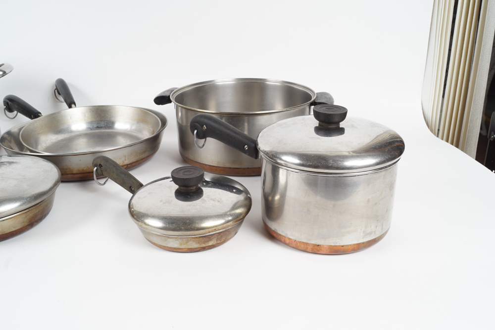 Collection of Revere Ware Copper Clad Cookware
