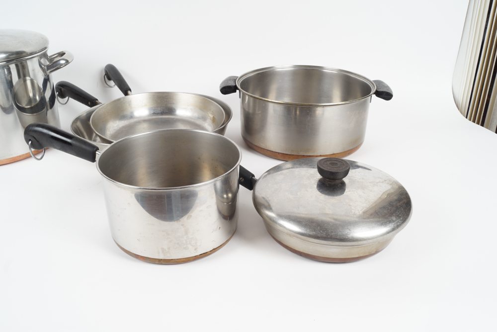 Collection of Revere Ware Copper Clad Cookware