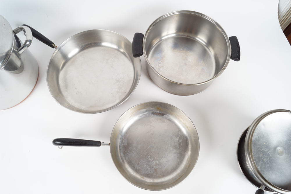 Collection of Revere Ware Copper Clad Cookware