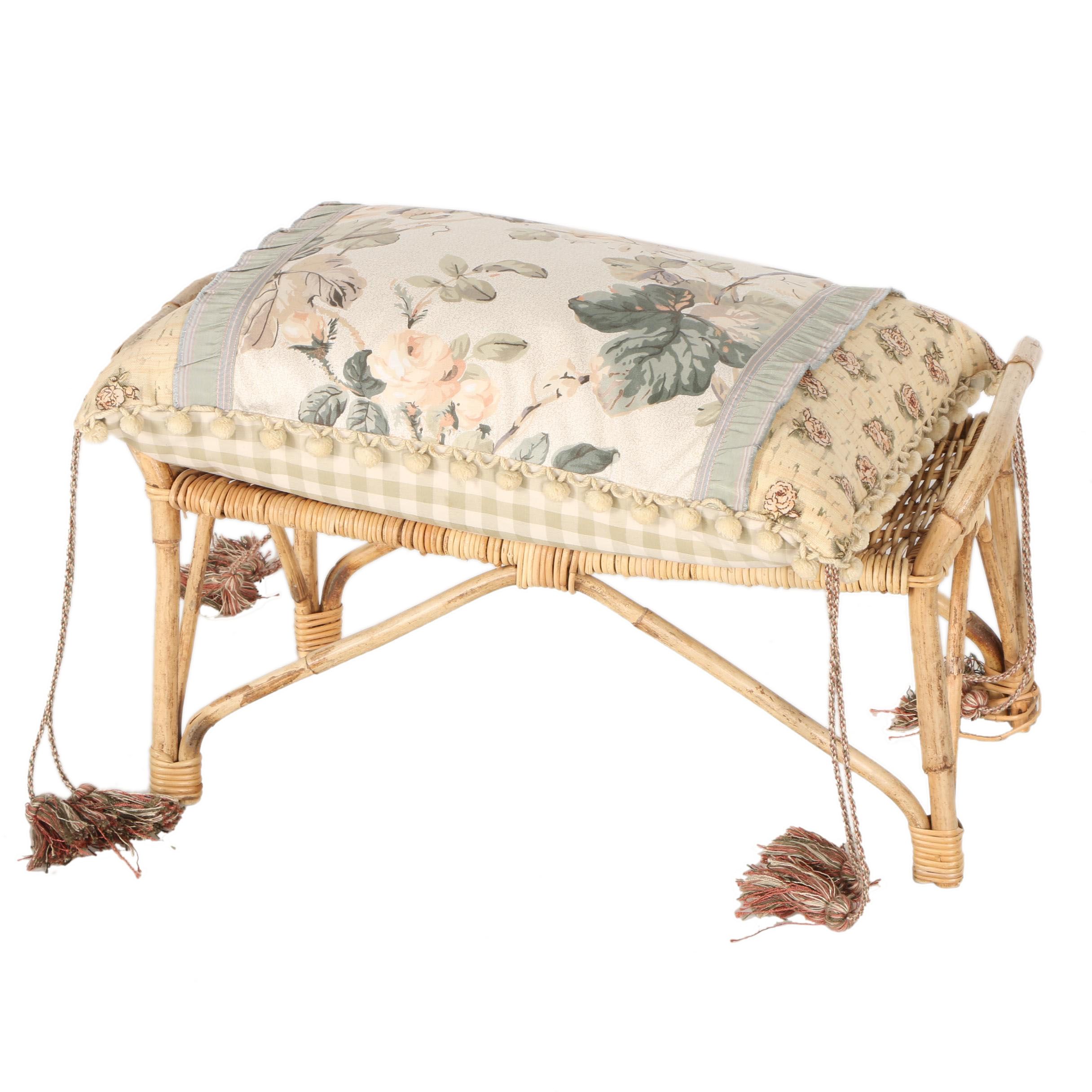 Vintage Wicker Stool