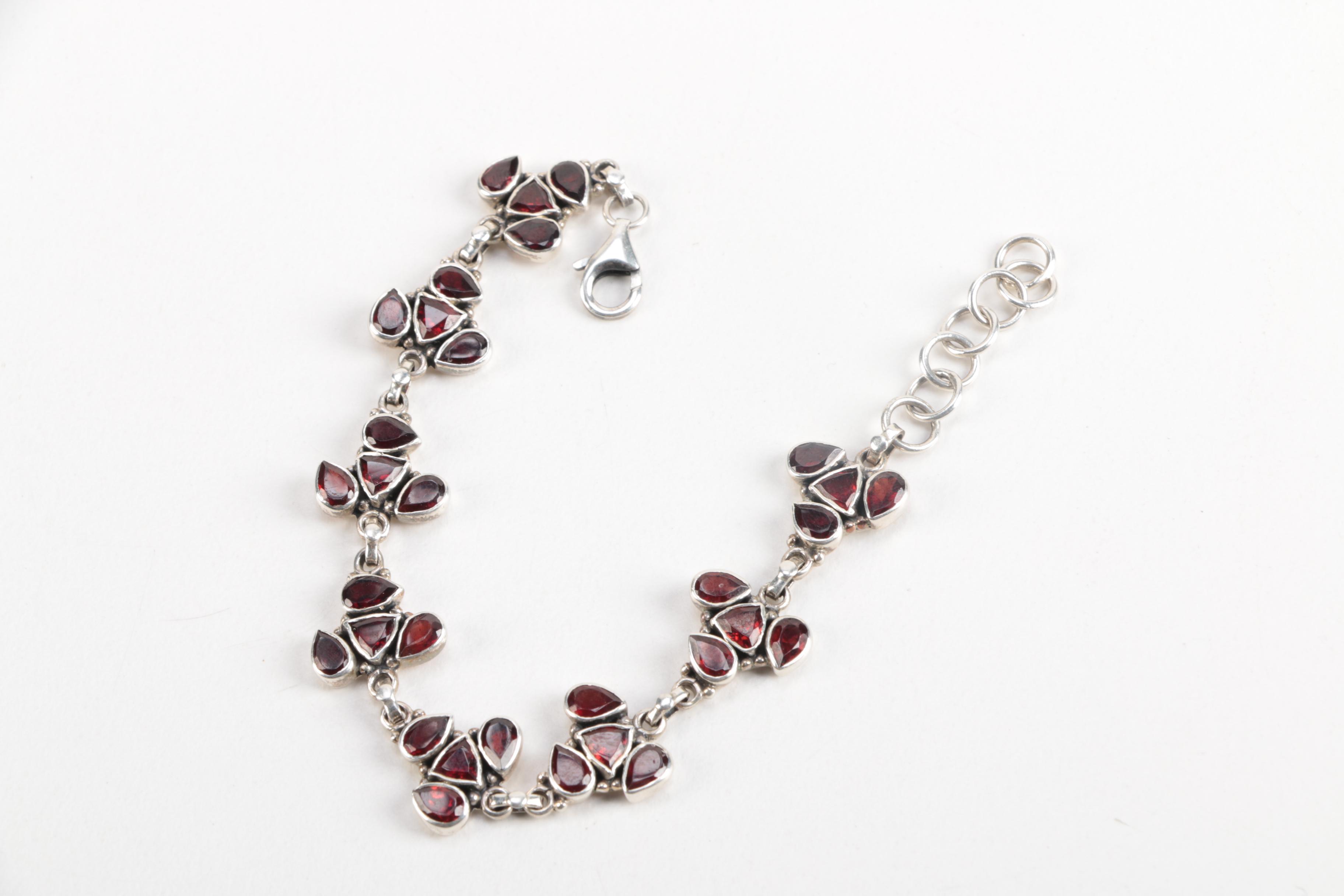 Sterling Silver Gemstone Bracelets