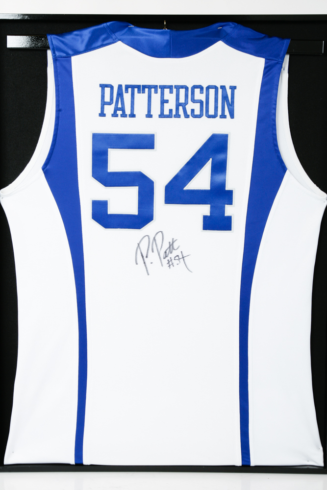 Framed University of Kentucky Patrick Patterson #54 Signed Jersey