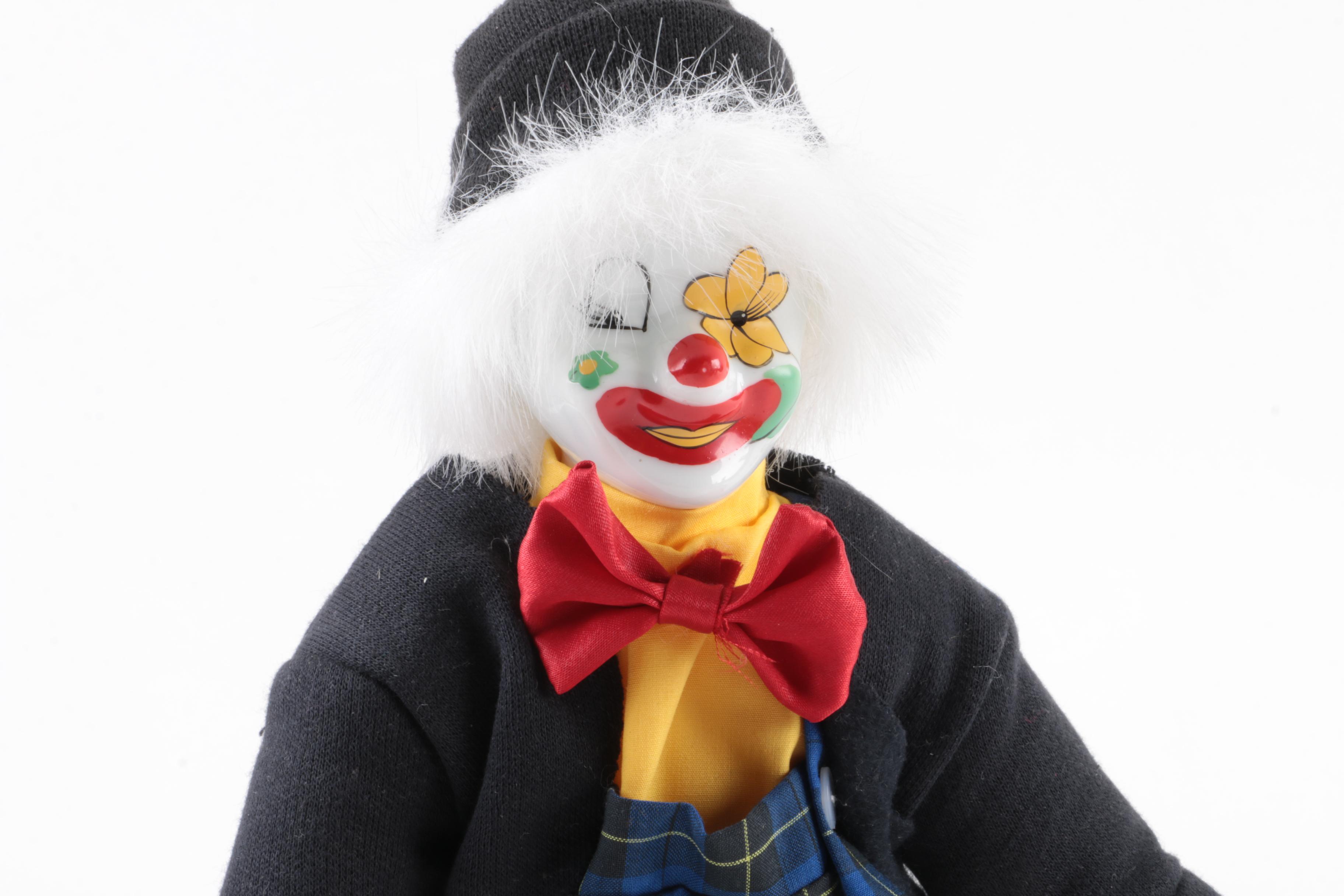 Assortment of Clown Figurines