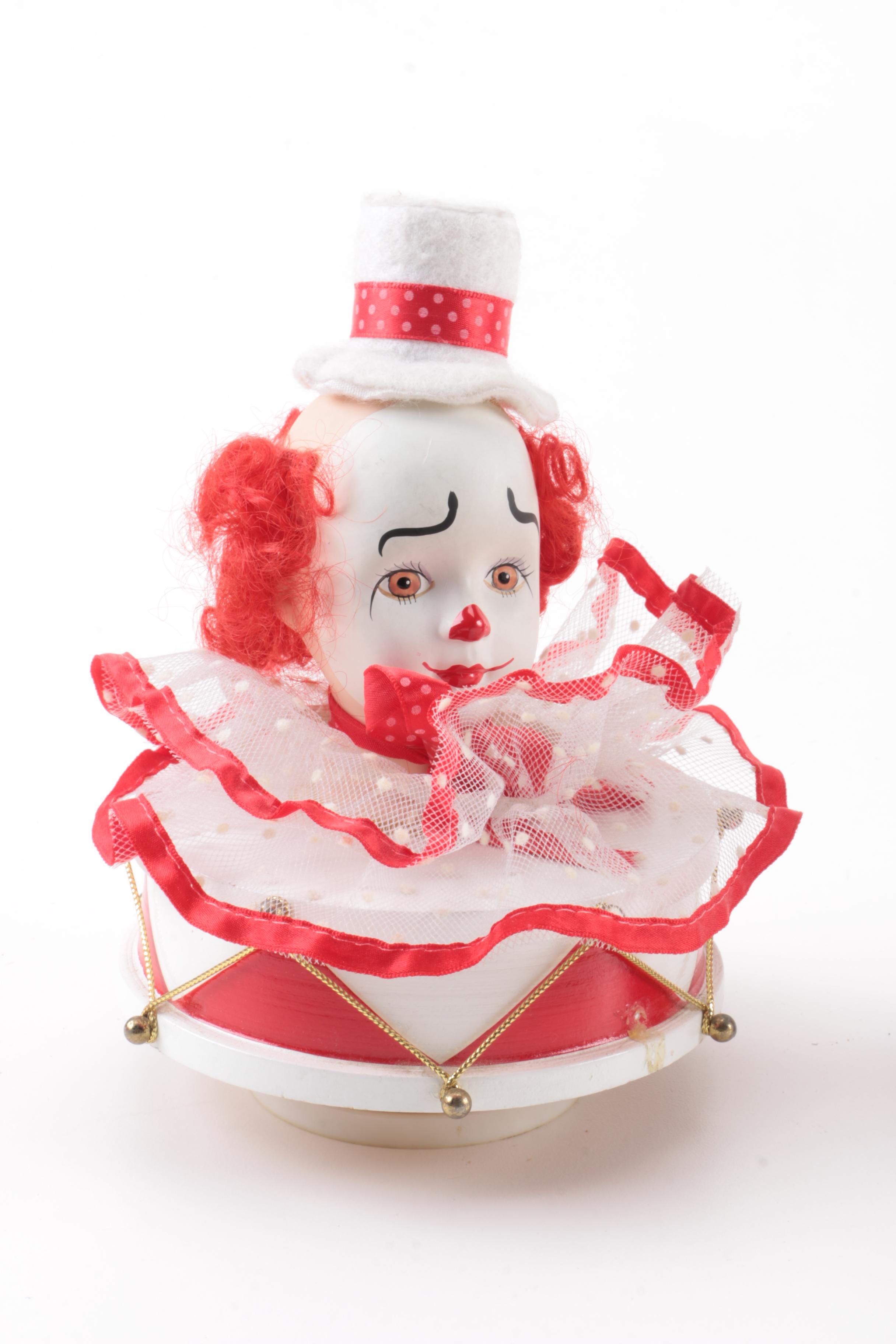 Assortment of Clown Figurines