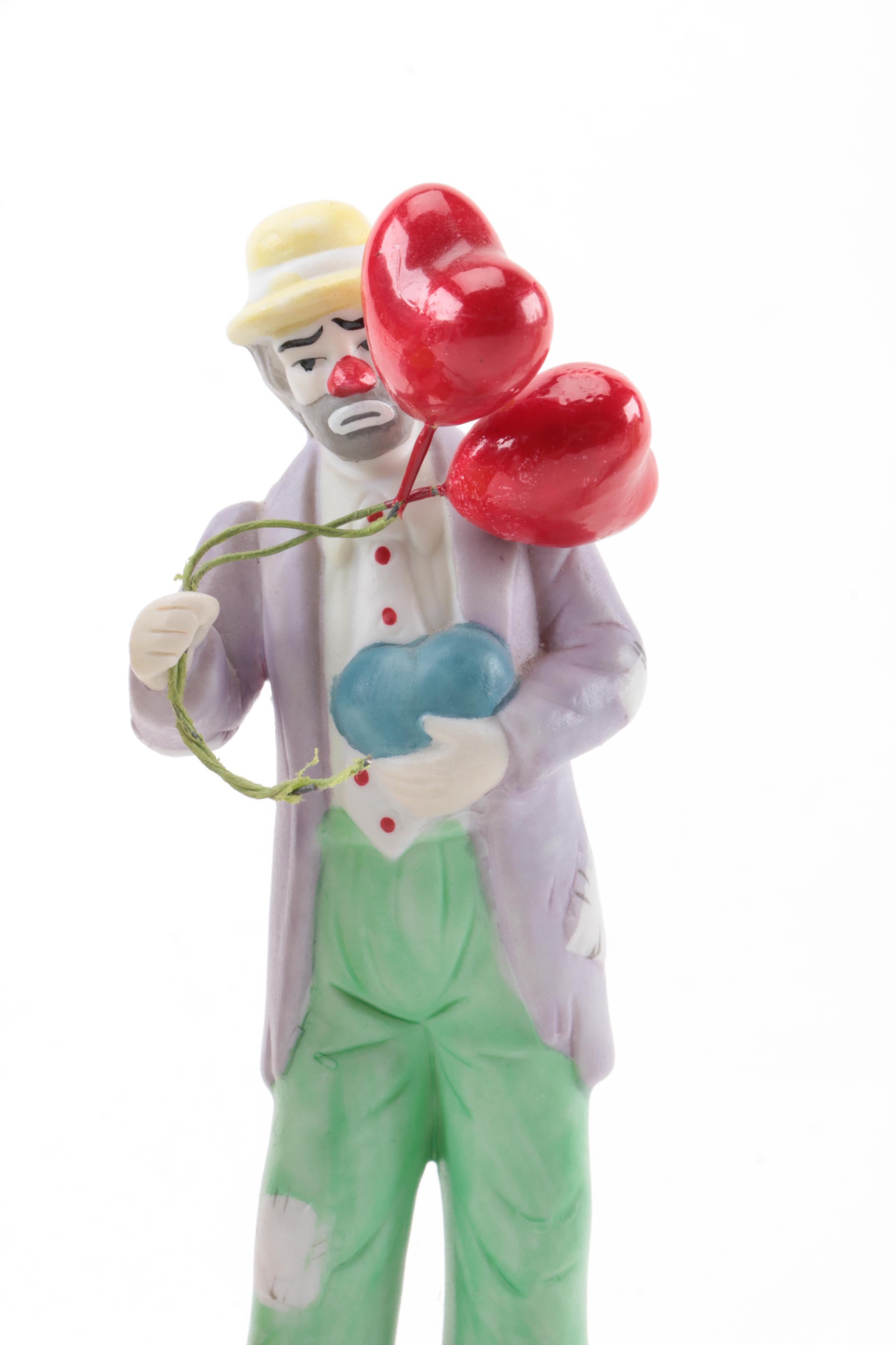 Assortment of Clown Figurines
