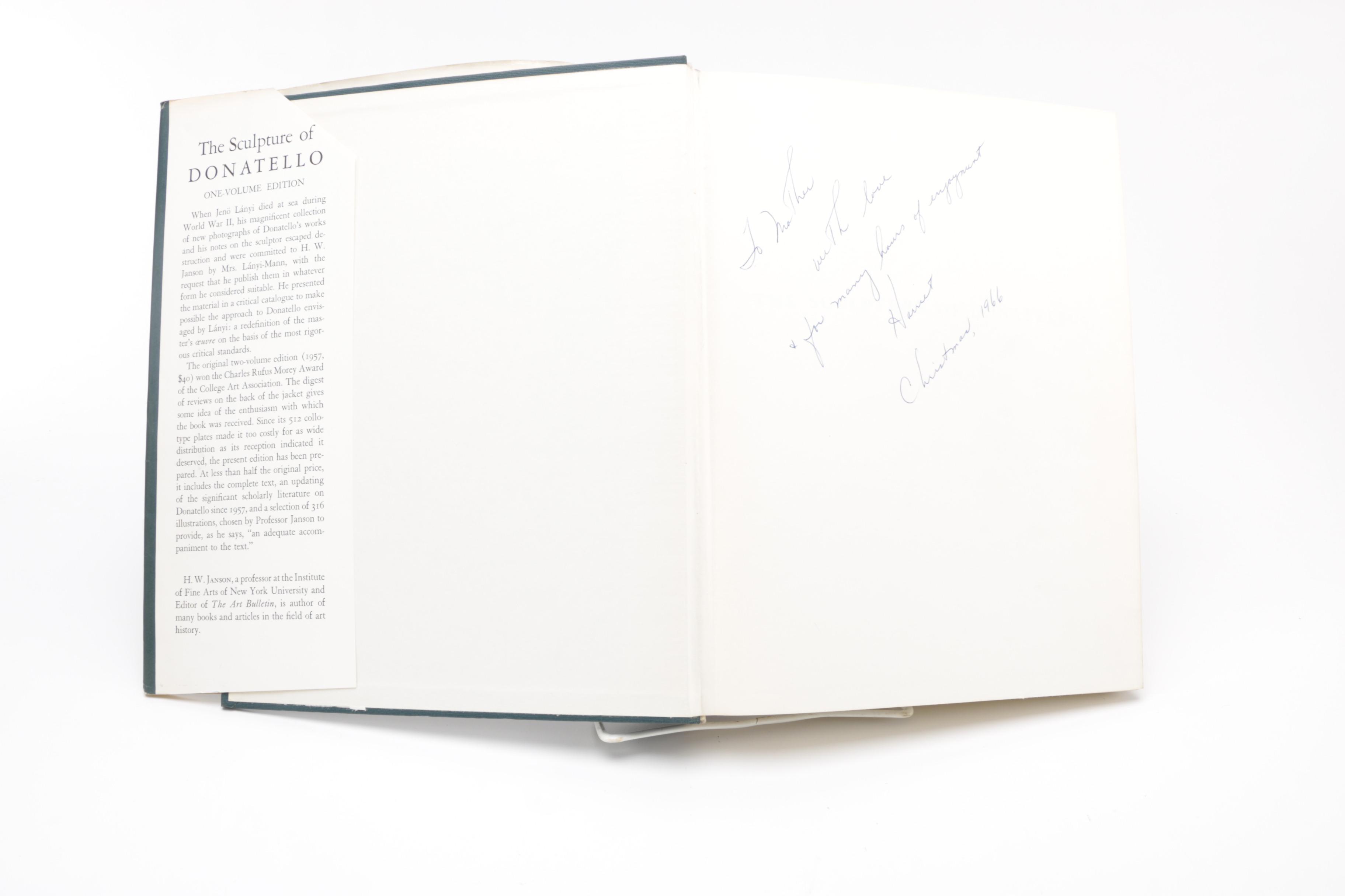 Selection of Art Books Including Donatello, Michelangelo