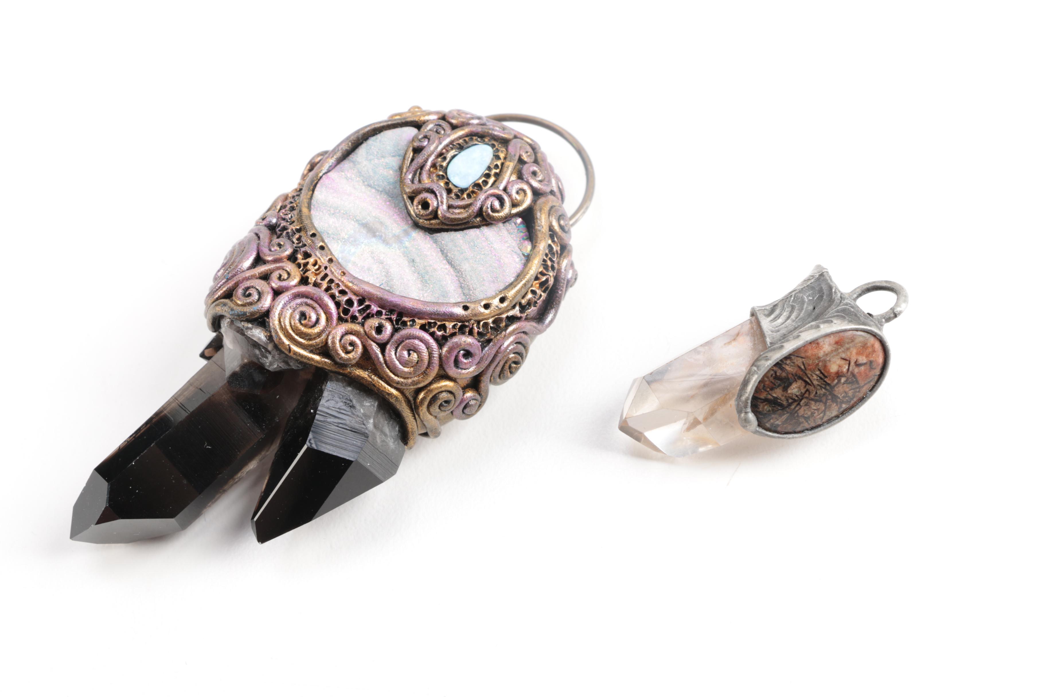 Assorted Gemstone Jewelry Including Quartz