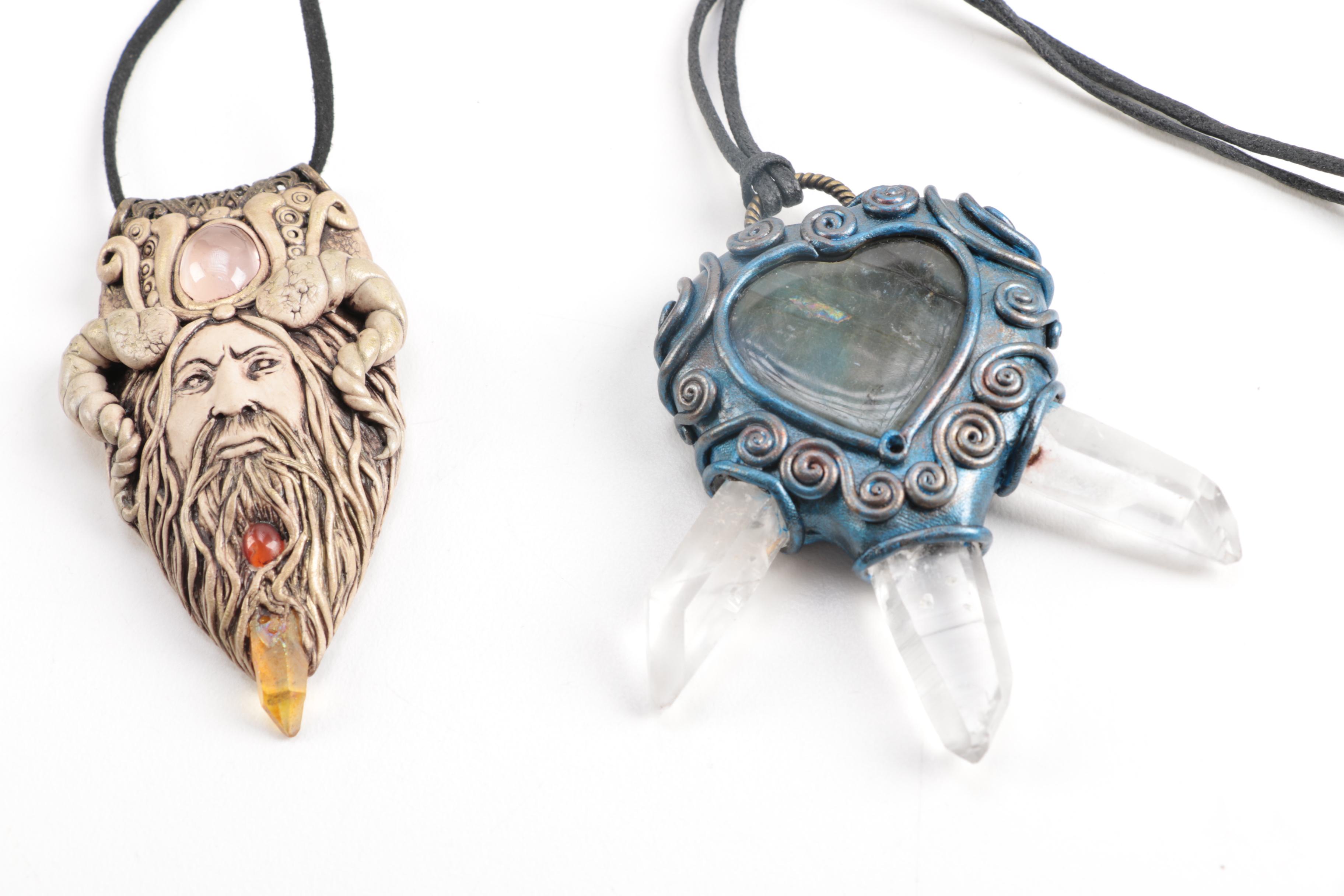 Assorted Gemstone Jewelry Including Quartz
