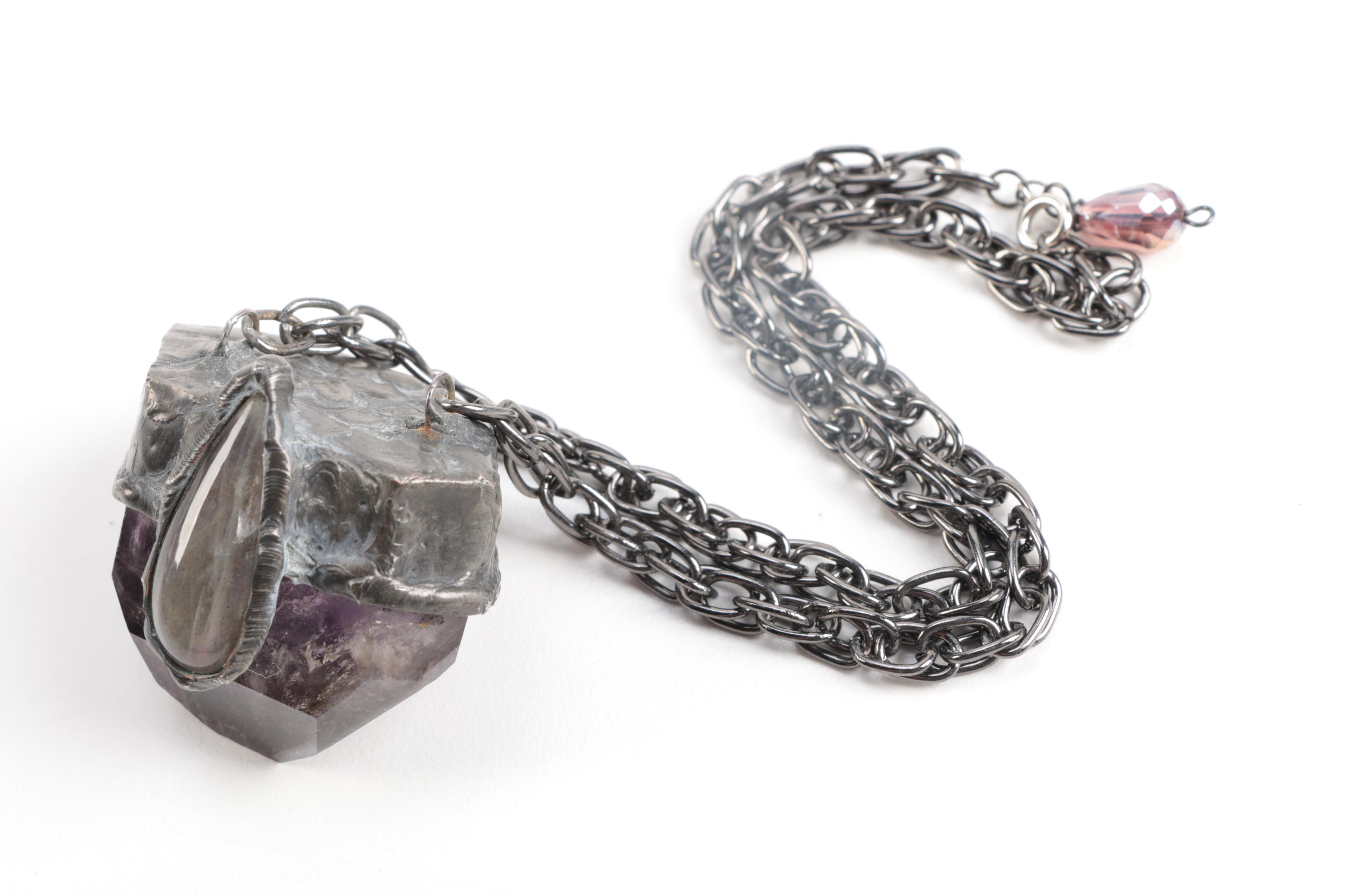 Assorted Gemstone Jewelry Including Quartz