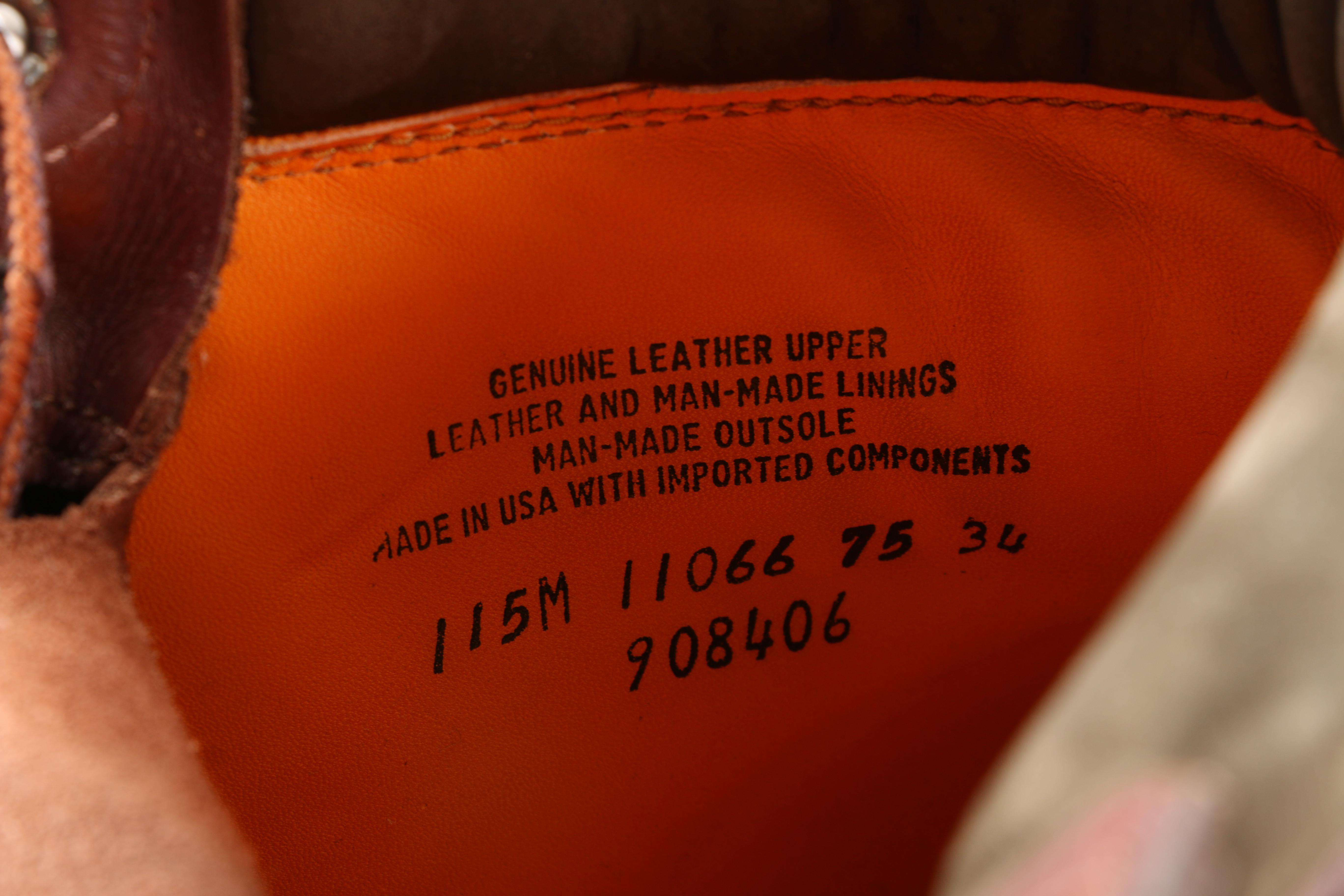 Men's Red Leather Timberland Boots
